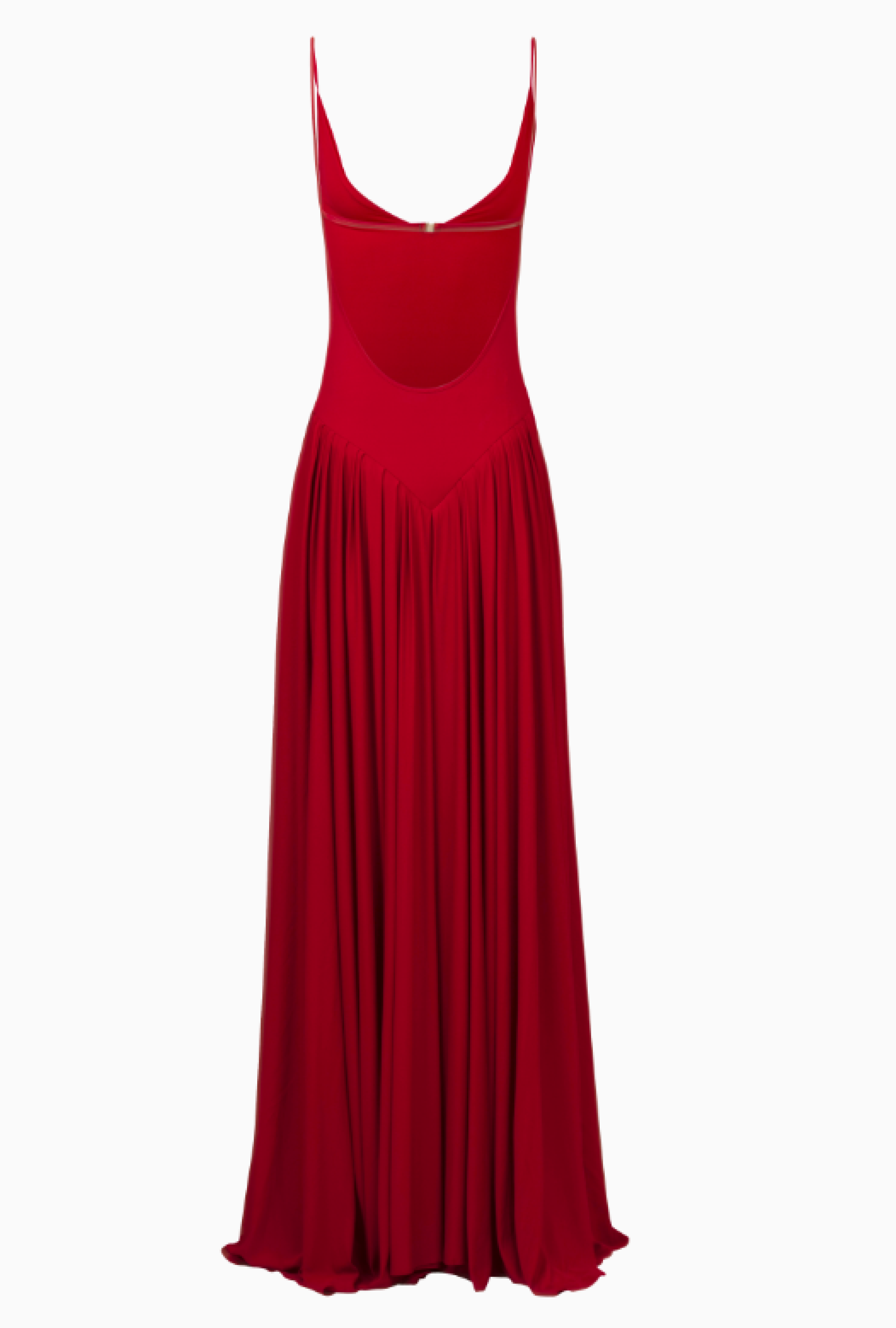 Robe Alexandre Vauthier Plissé Rouge Fluidité
