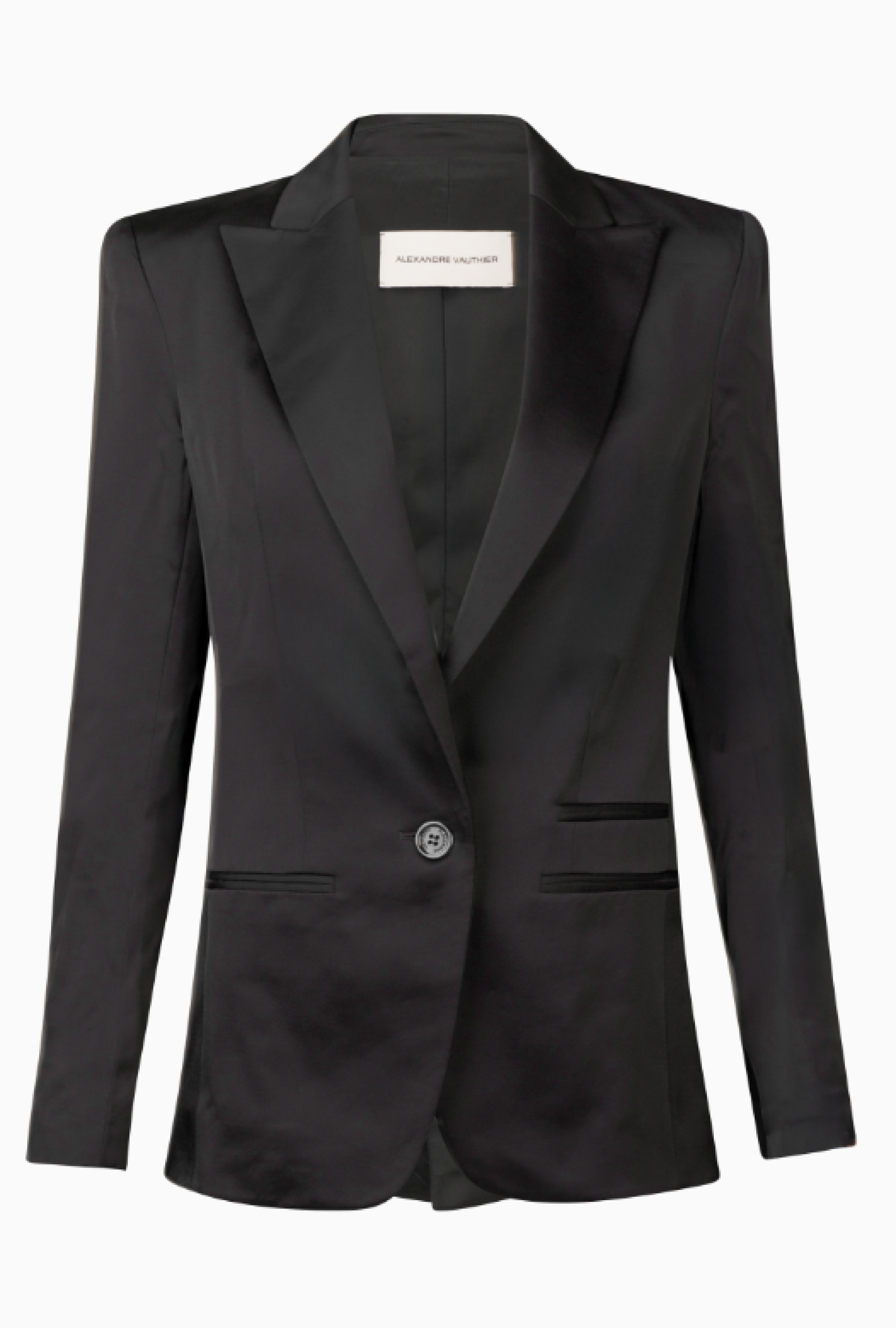 Veste Alexandre Vauthier Smoking Satin Noir