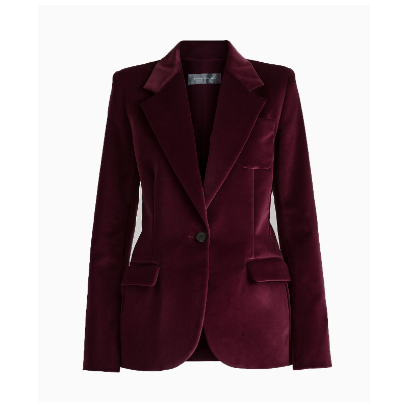 Veste Barbara Bui Velours Fuchsia
