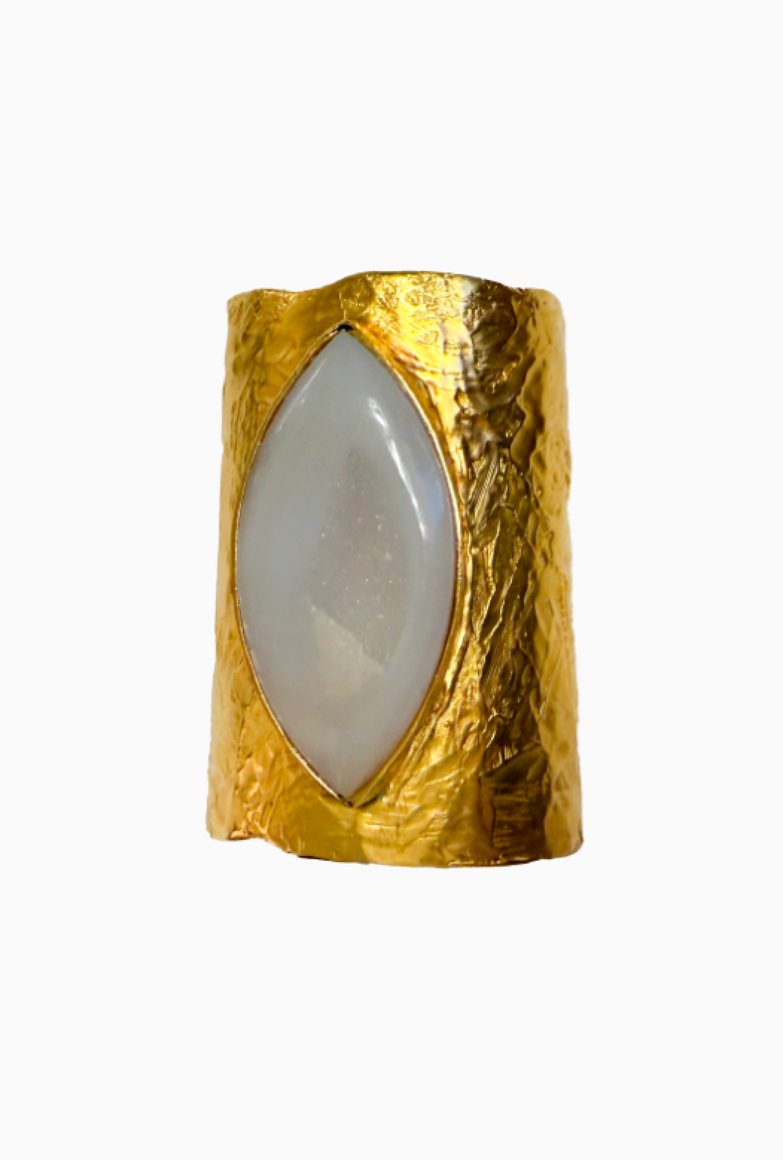 Manchette Julia Munoz Gold Plated Bronze With Moonstone