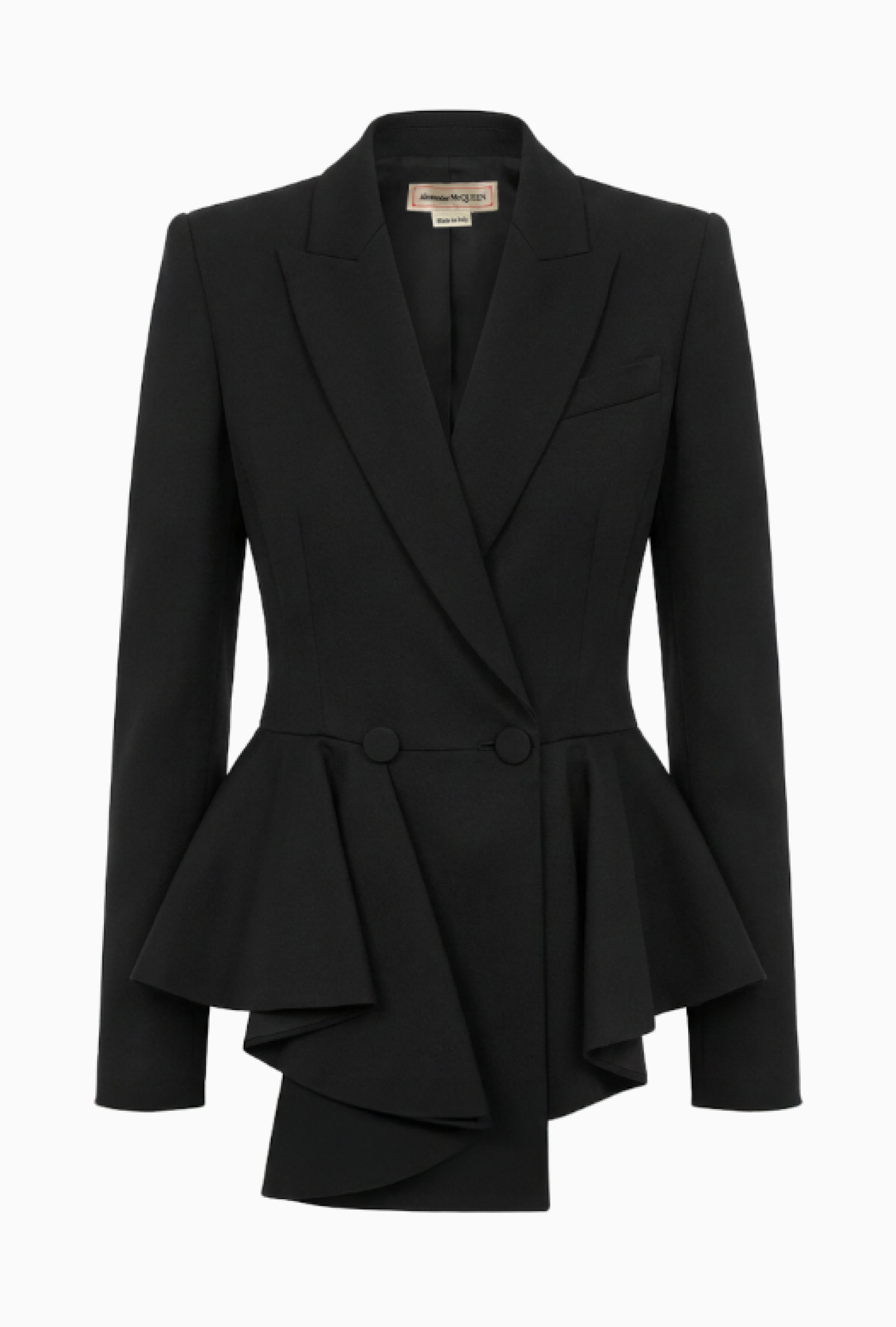 Veste Alexander Mc Queen Black Peplum