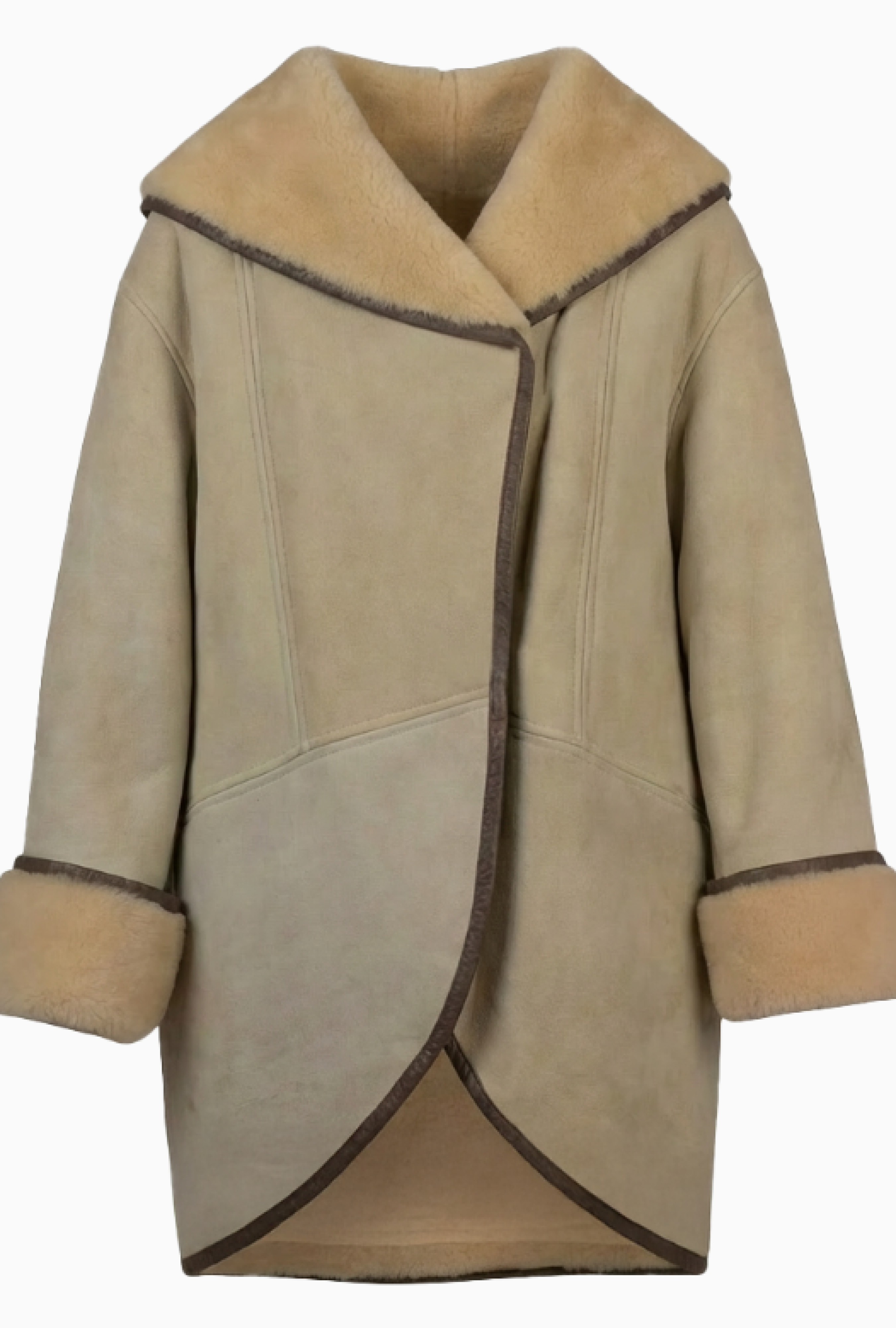 Manteau Guy Laroche Shearling Nude