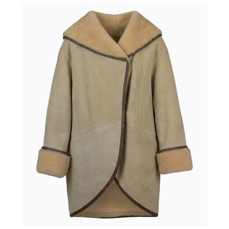 Manteau Guy Laroche Shearling Nude