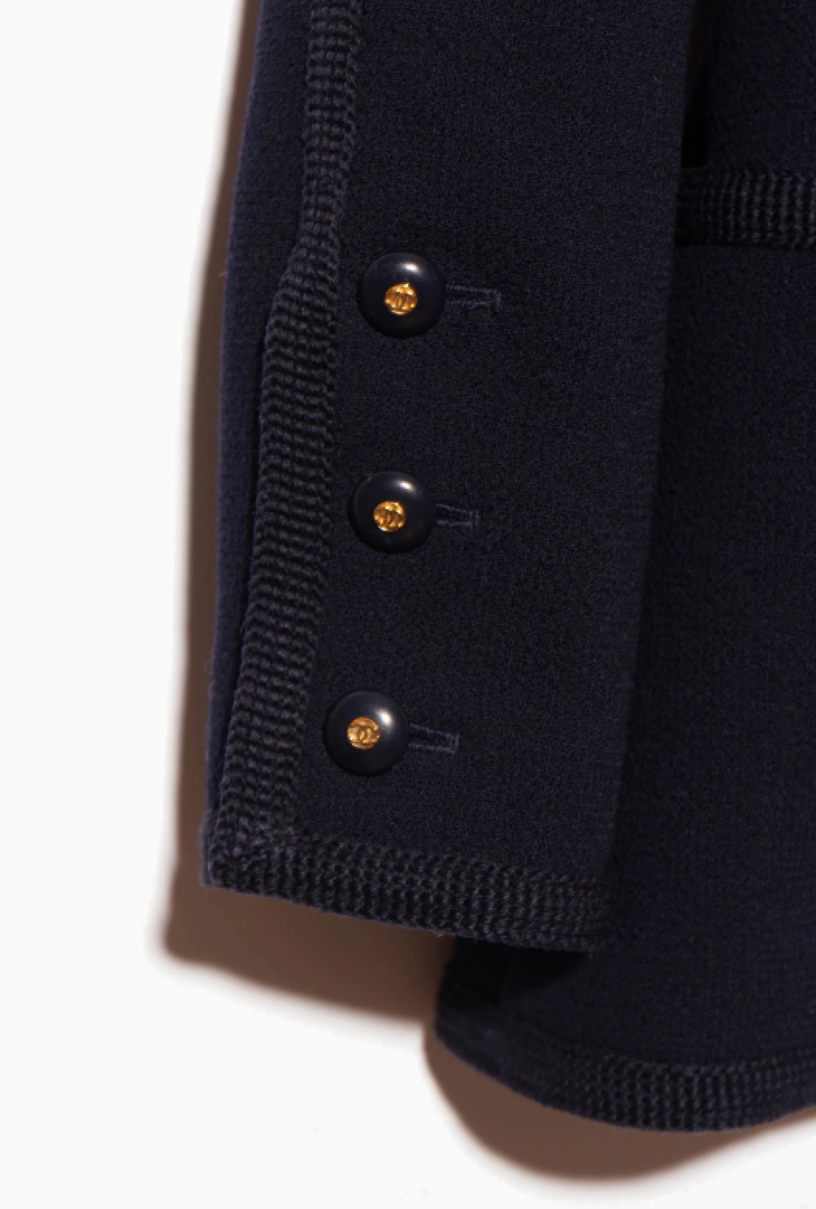 Veste Chanel Tweed Bleu Marine Fall 1995