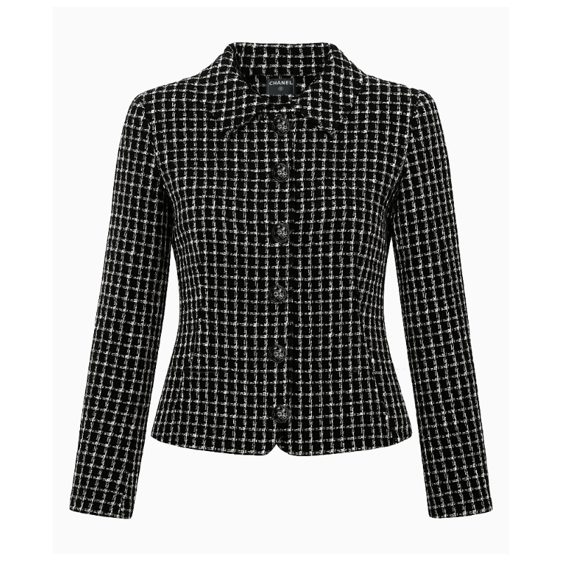 Veste Chanel Tweed Black And White Pre Fall 2010