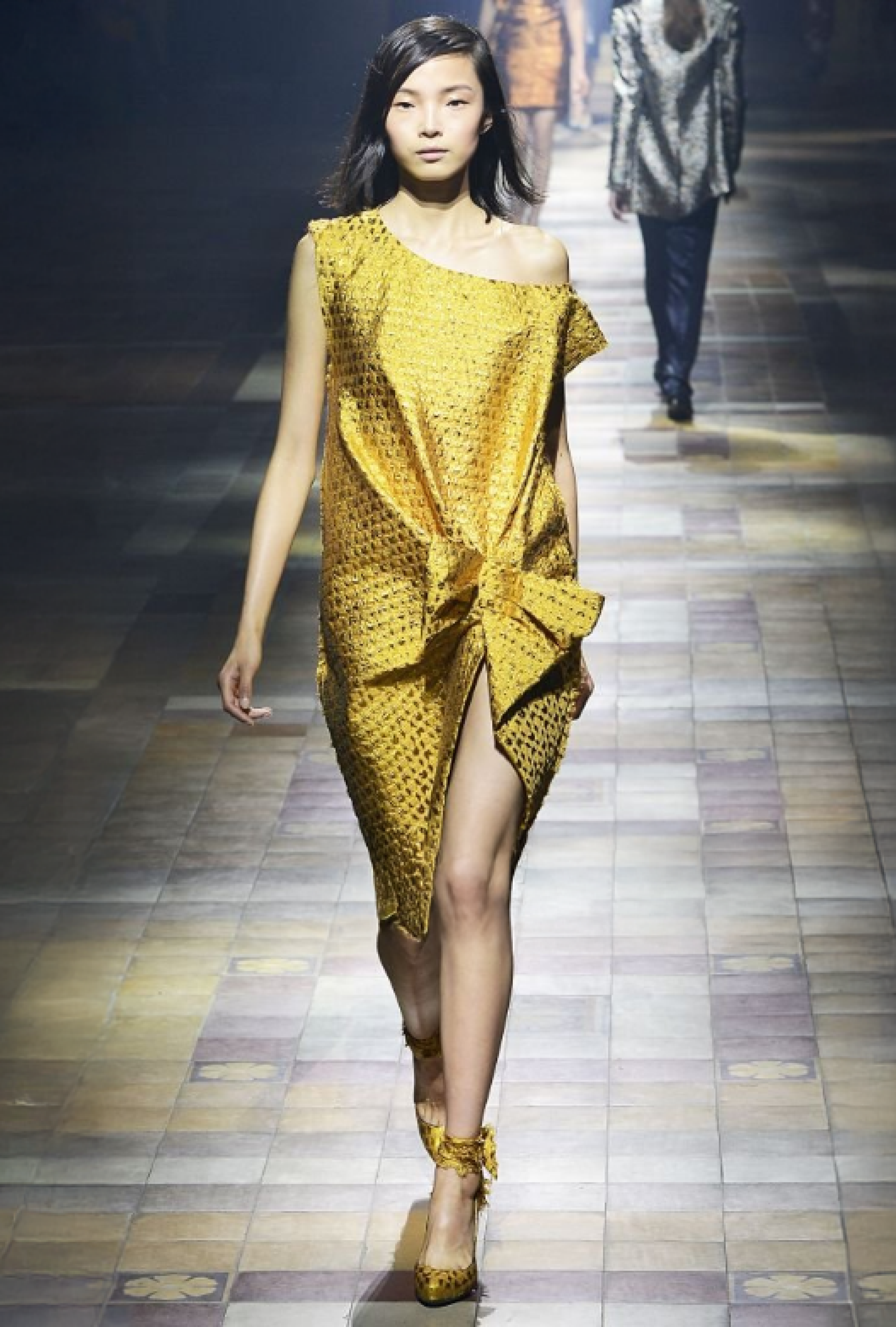 Robe Lanvin Drapée Vert Chartreuse SS2014