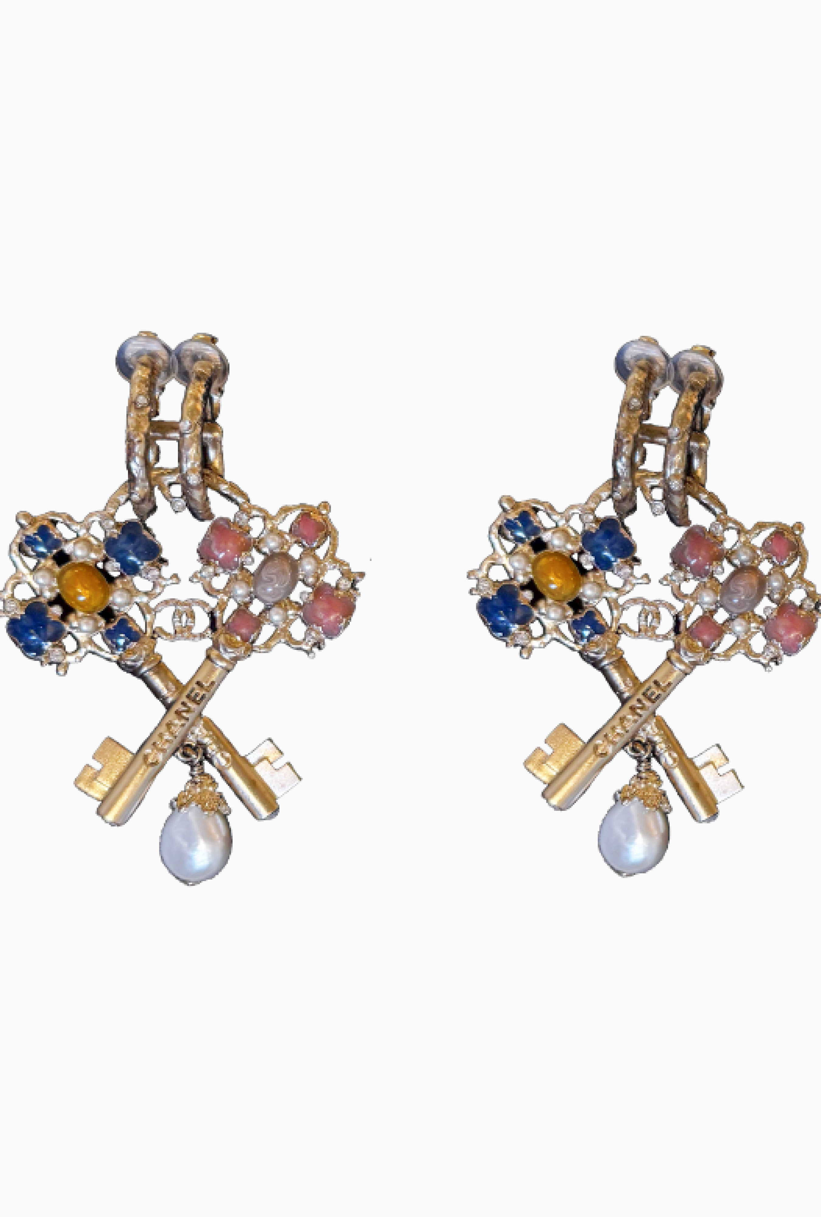 Boucles D'Oreilles Chanel Keys PF2015
