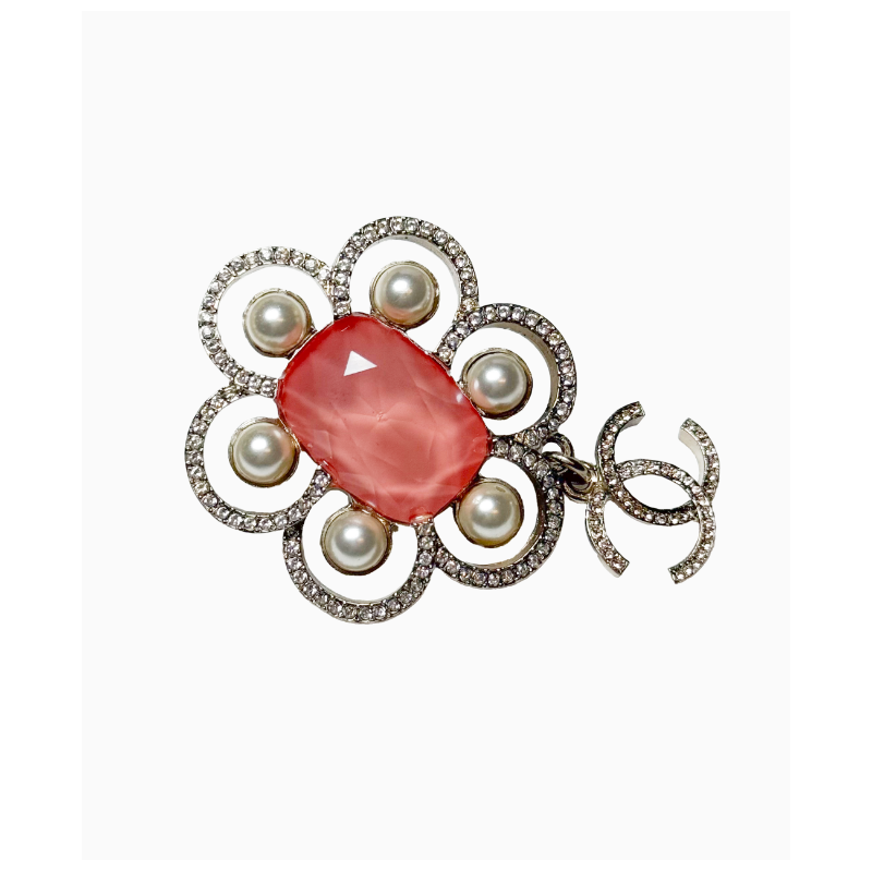 Broche Chanel Pétale Rose