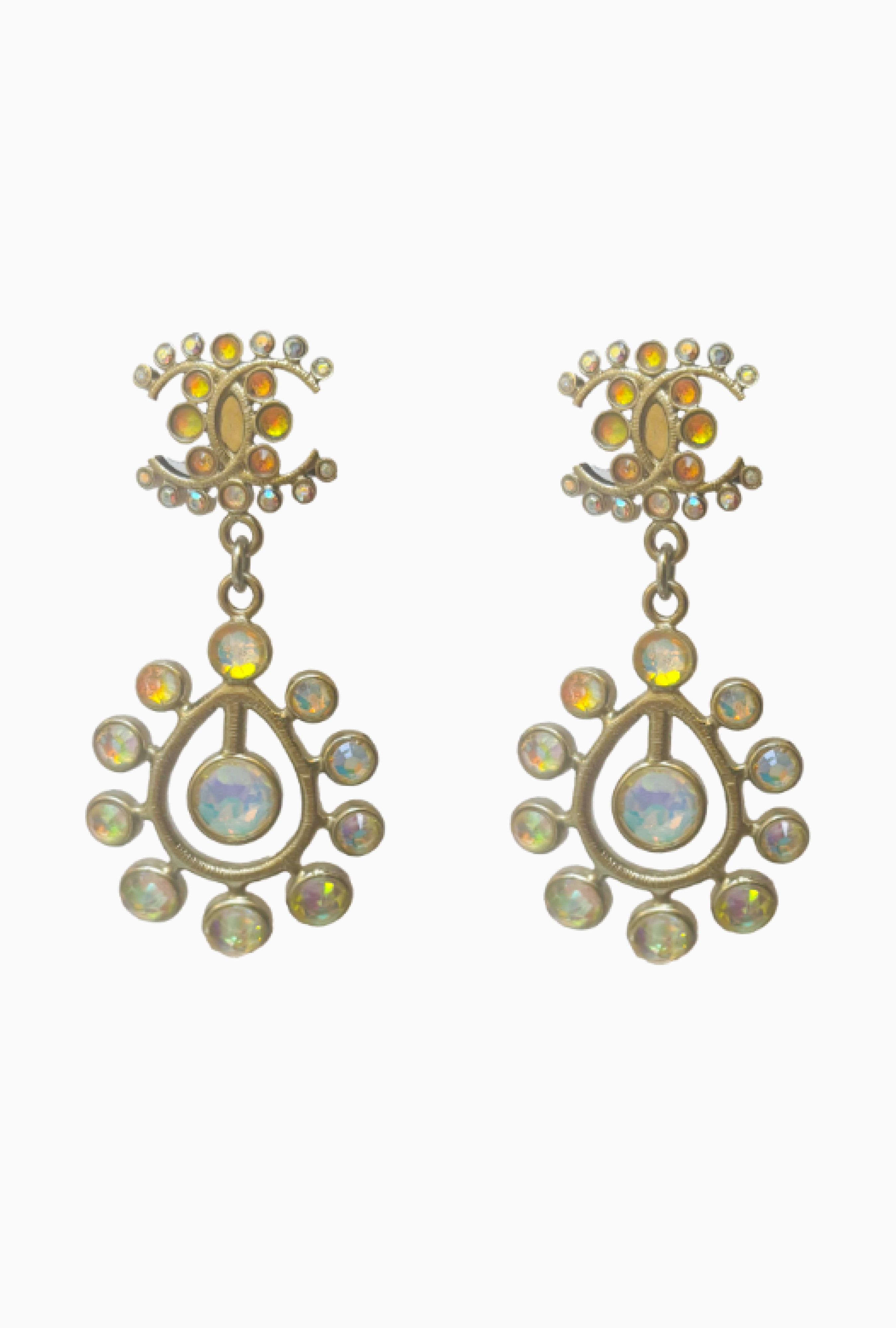 Boucles D'Oreilles Chanel Opale Céleste