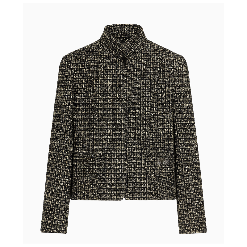 Veste Chanel Tweed Croisé Graphite
