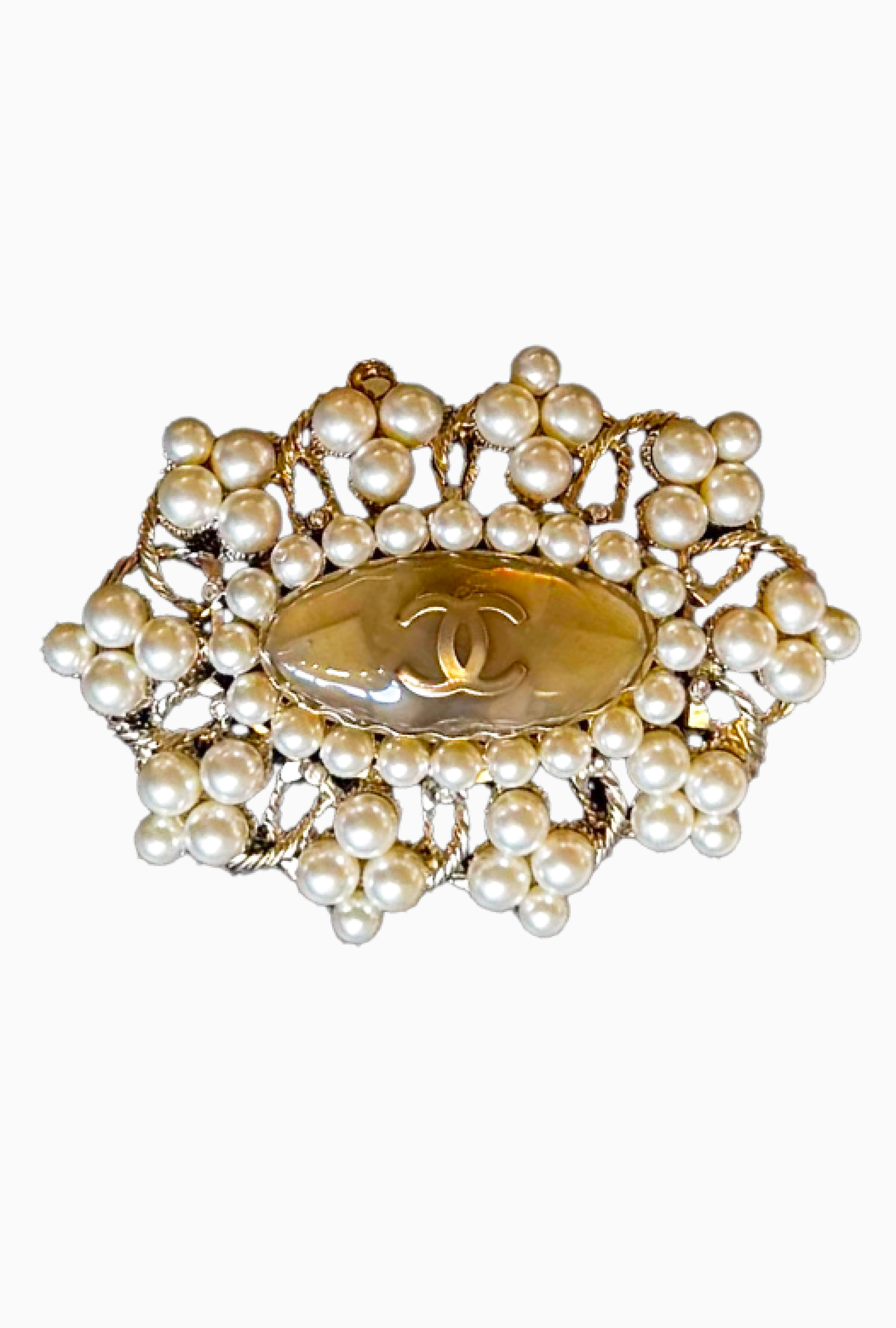Broche Chanel Perles Royales