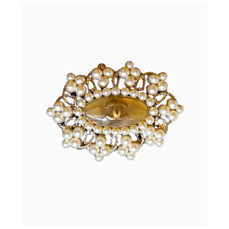 Broche Chanel Perles Royales