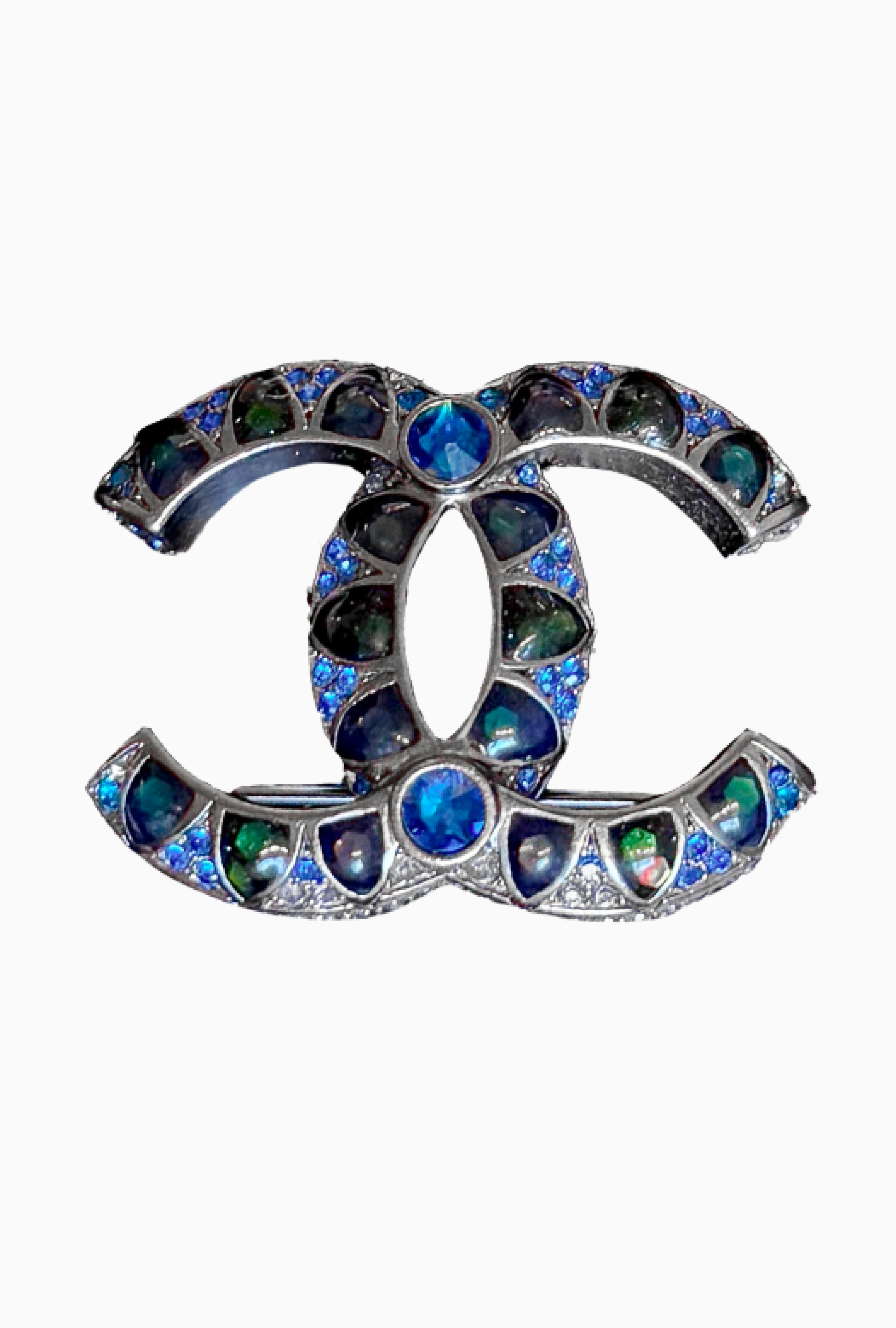 Broche Chanel Bleu Nocturne