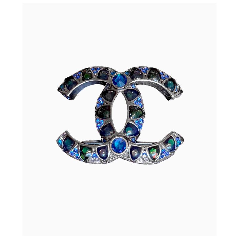 Broche Chanel Bleu Nocturne
