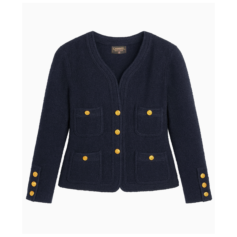 Jupe Chanel Boutique Bleu Classique