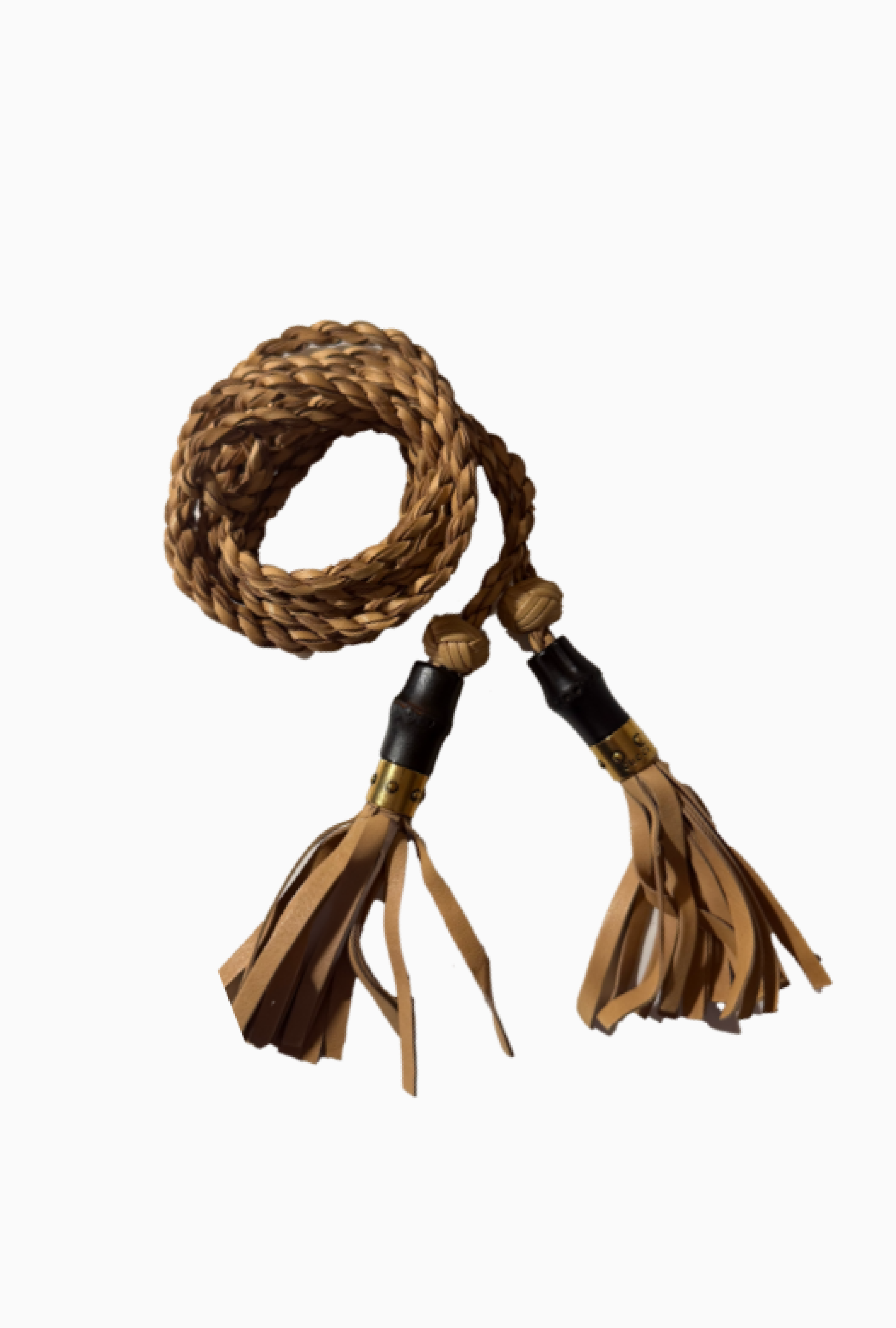 Ceinture Gucci Braided Brown