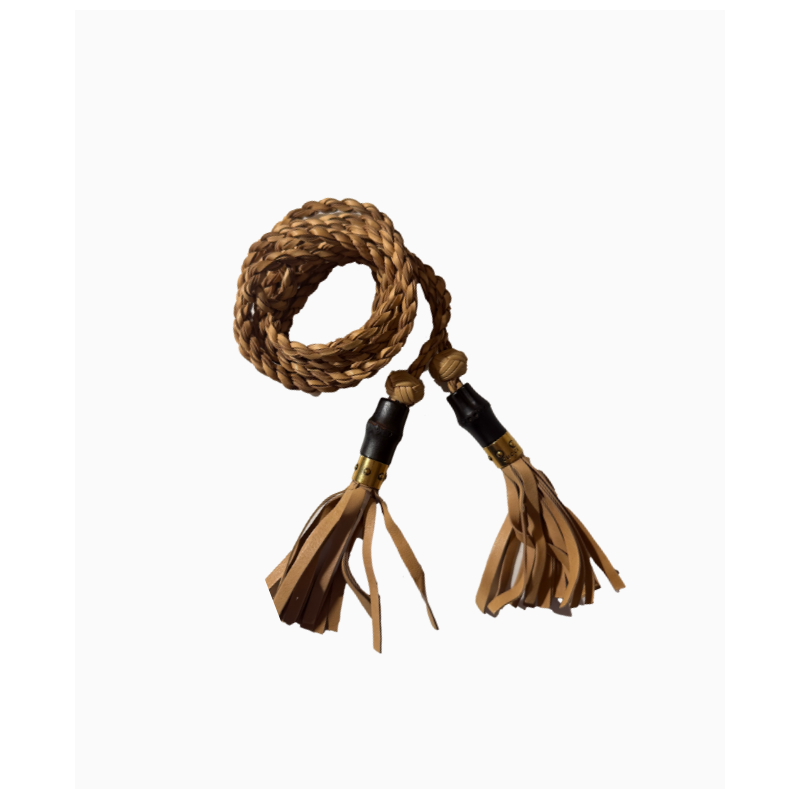 Ceinture Gucci Braided Brown