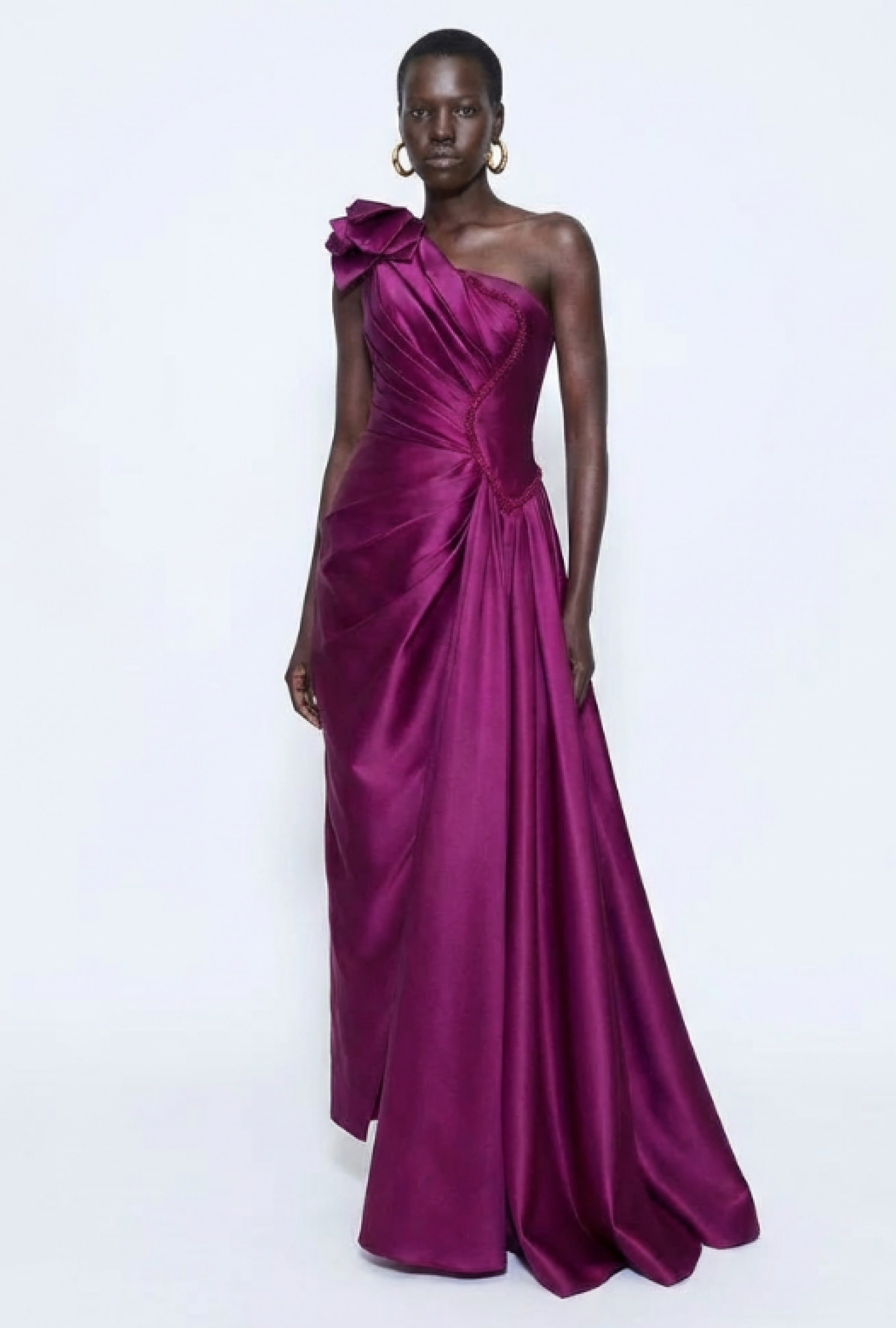 Robe My Couture Corner Asymétrique Drapée