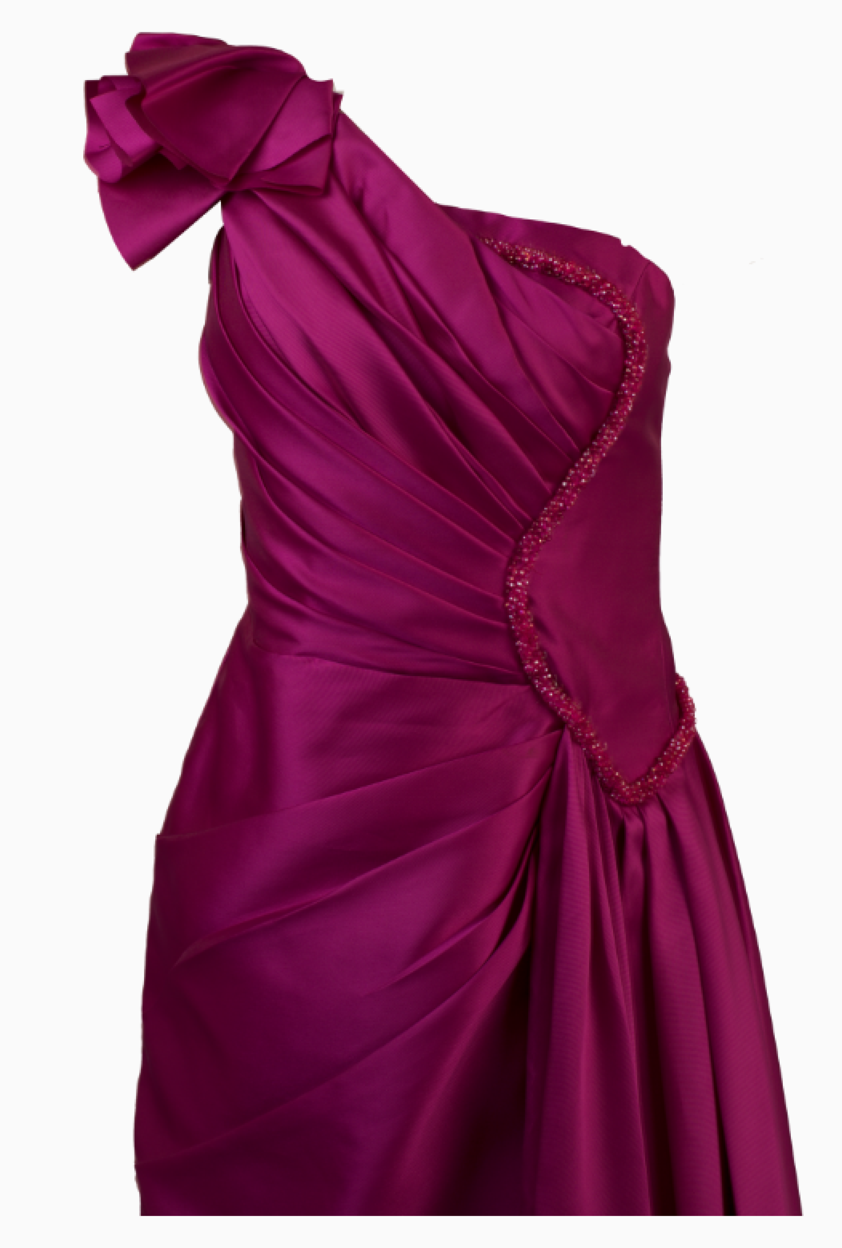 Robe My Couture Corner Asymétrique Drapée