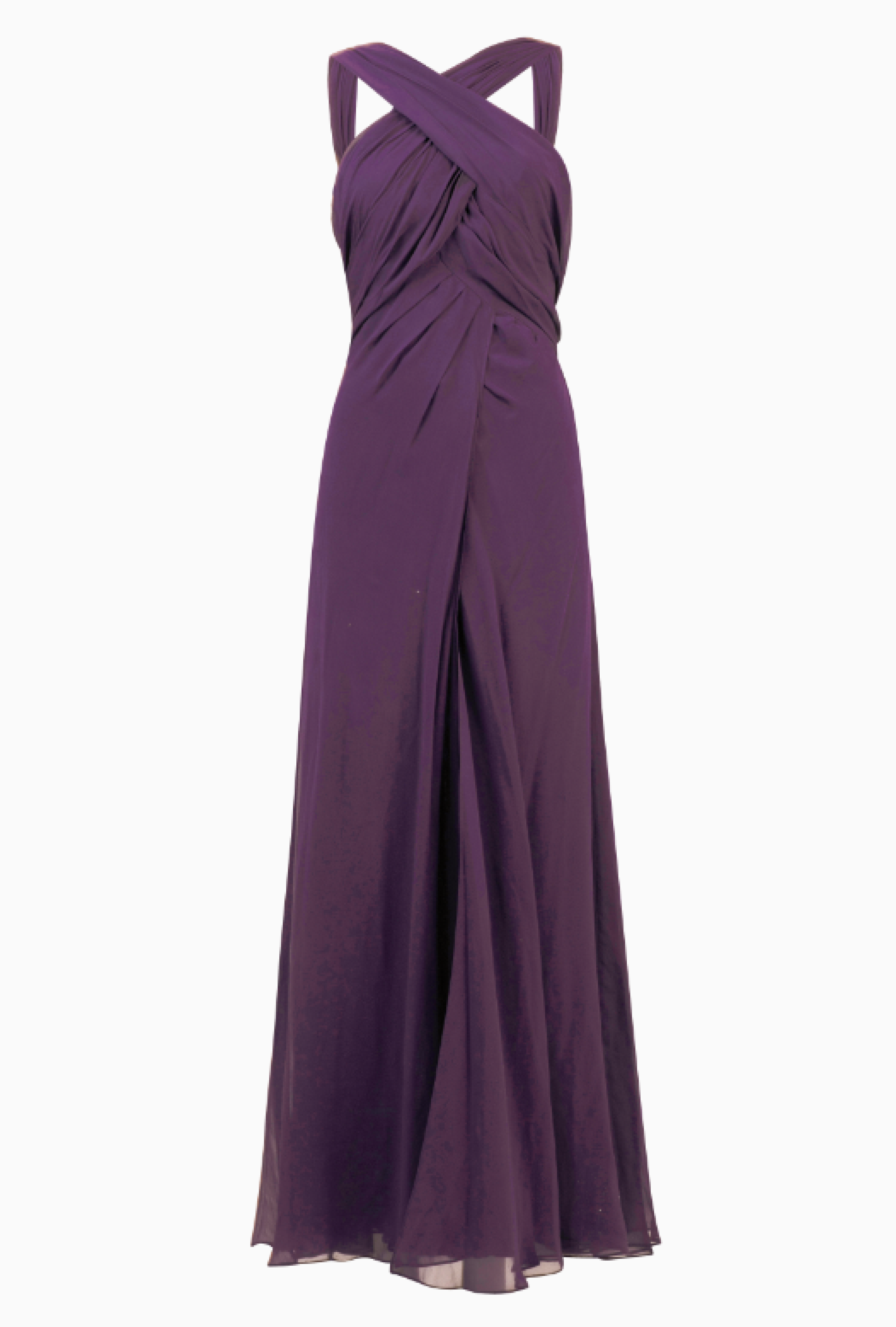 Robe My Couture Corner Drapé Prune