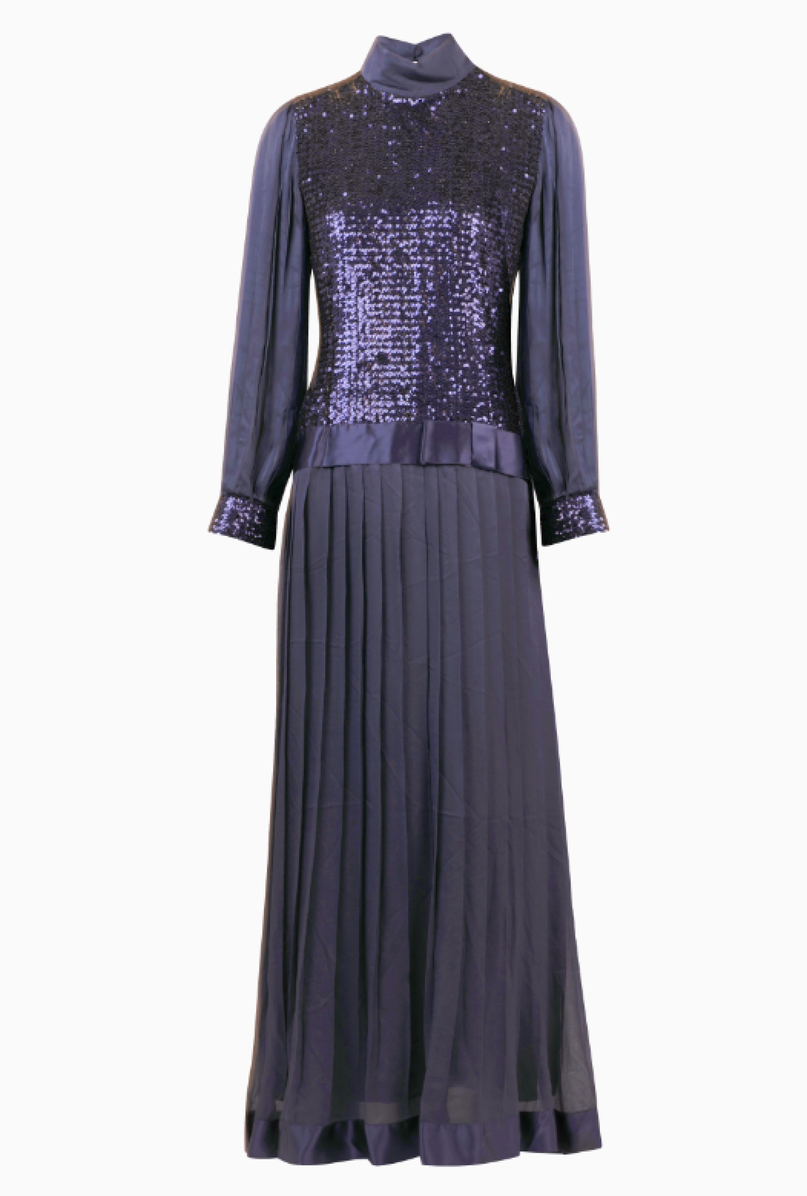 Robe My Couture Corner Sequins Nuit Profonde