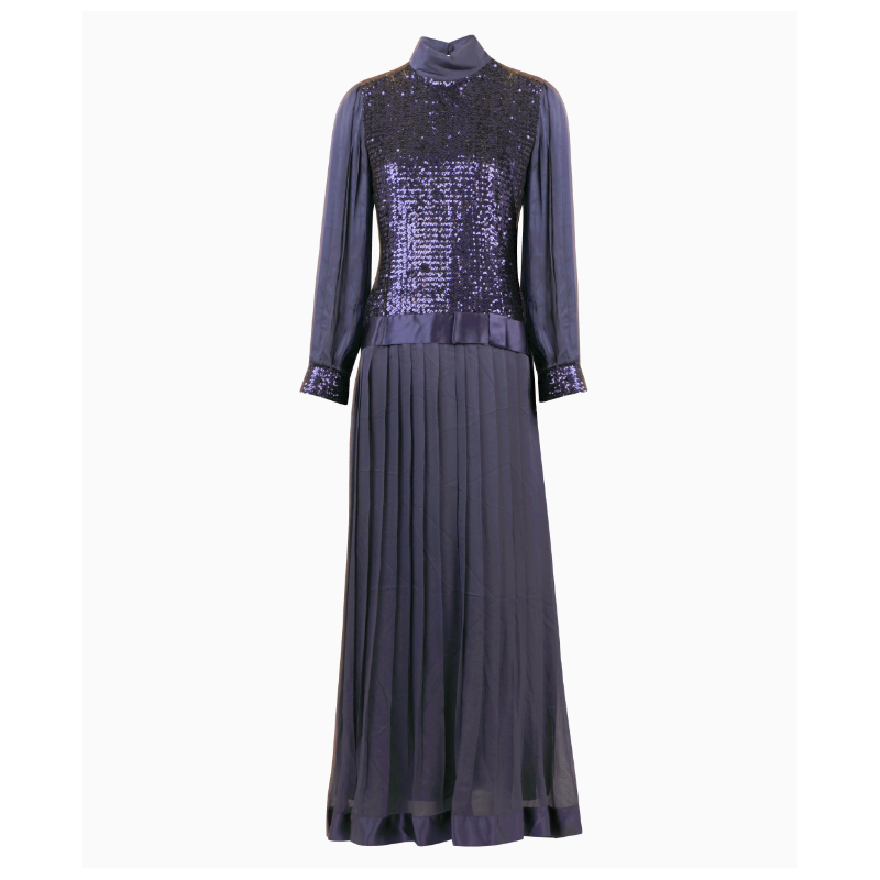 Robe My Couture Corner Sequins Nuit Profonde