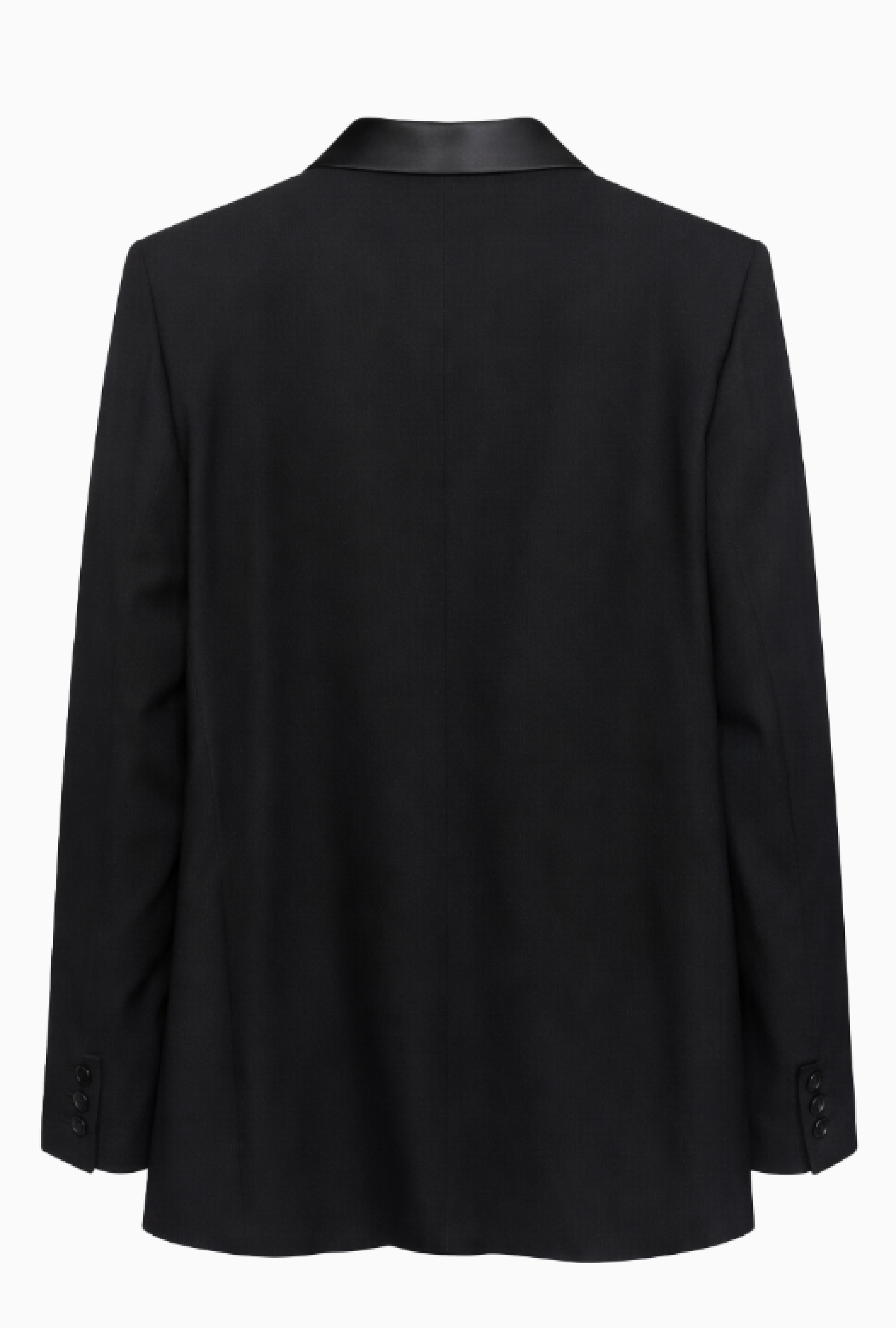 Veste Yves Saint Laurent Blazer Noir À Revers Satinés Rive Gauche FW1992