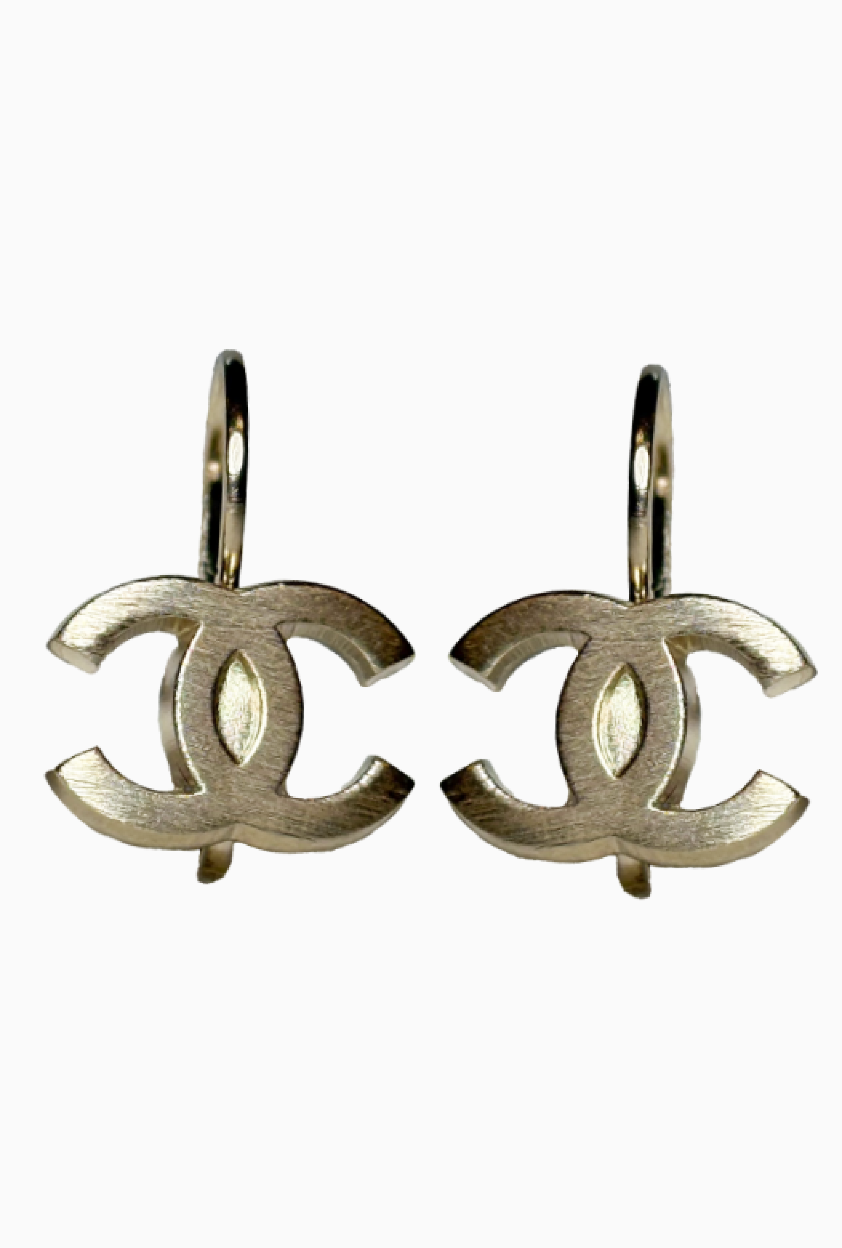 Boucles D'oreilles Chanel Double C Gold
