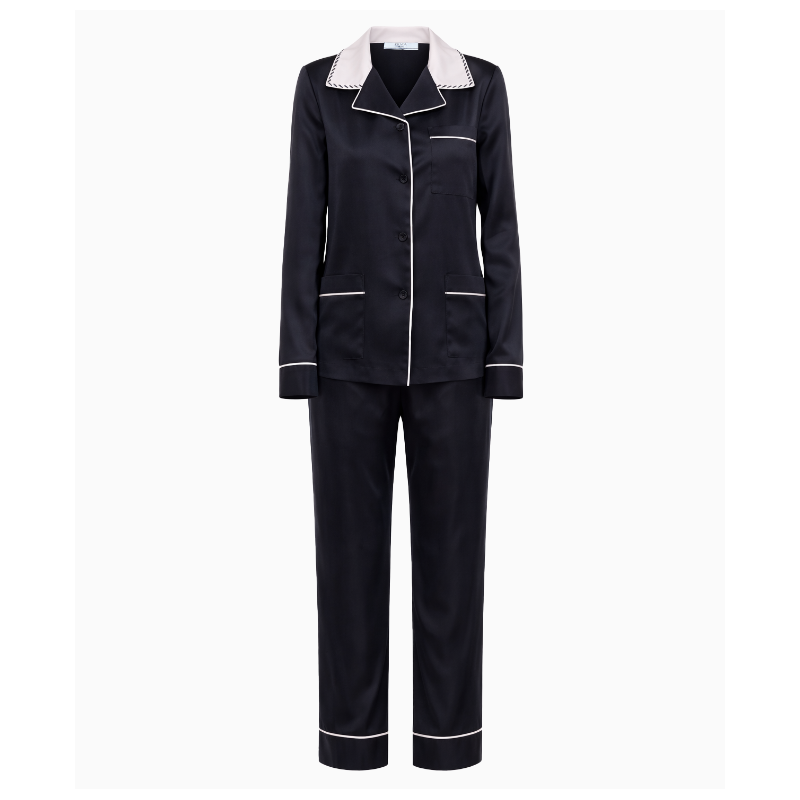 Ensemble Prada Satin Noir et Blanc Circa 2016