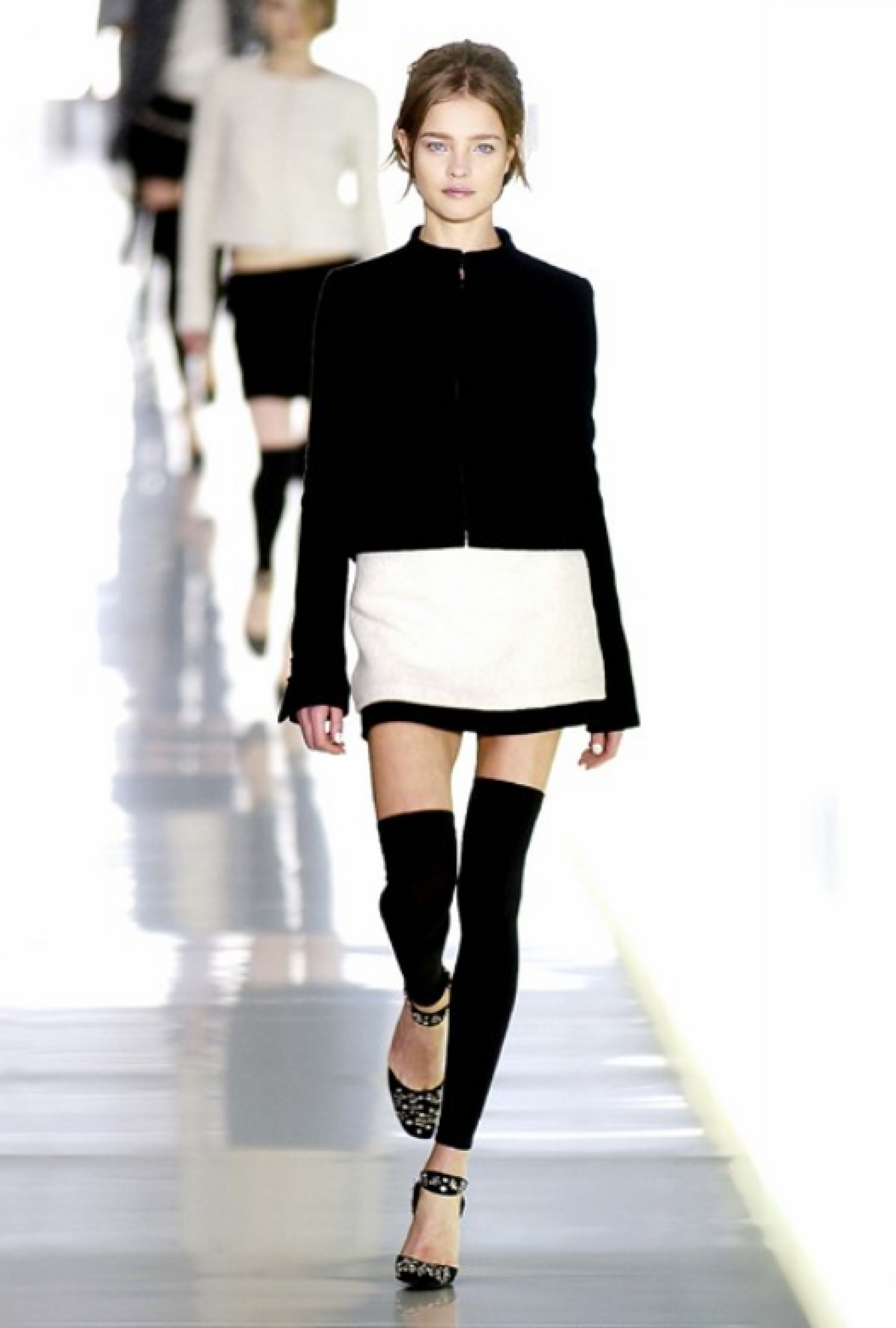 Veste Chanel Col Montant Texturé Croisière 2003