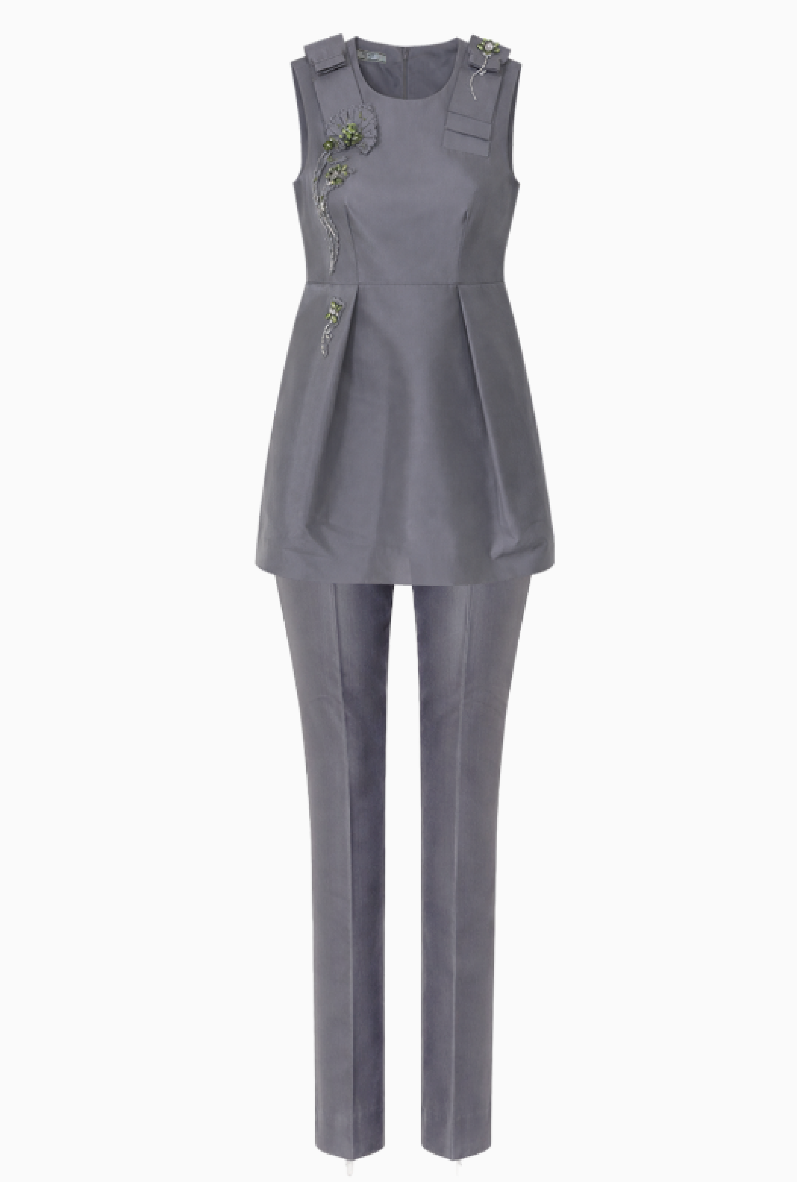 Ensemble Prada Gris Architecturé FW2015/2016