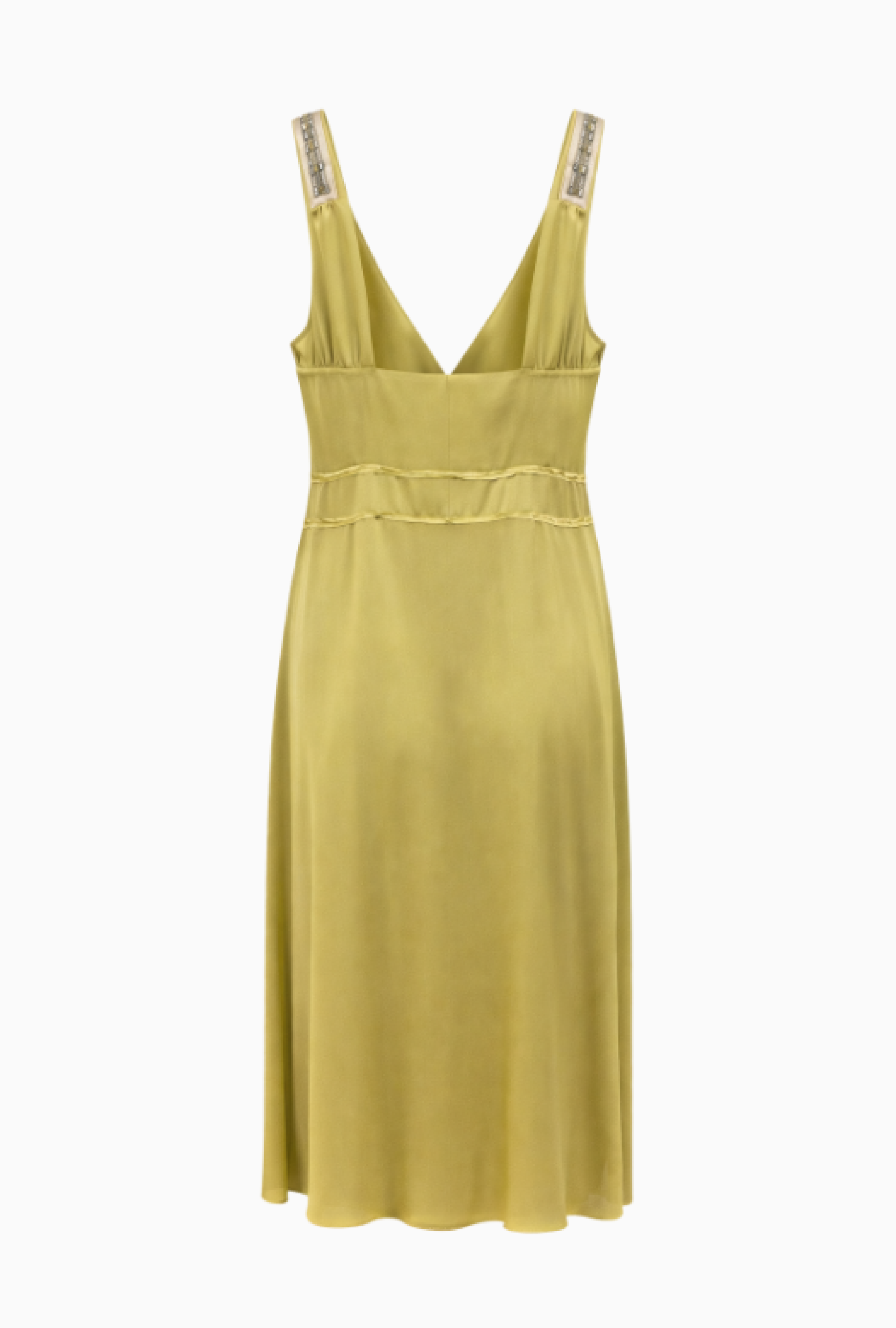 Robe Chloe Green Silk FW2005 Par Phoebe Philo