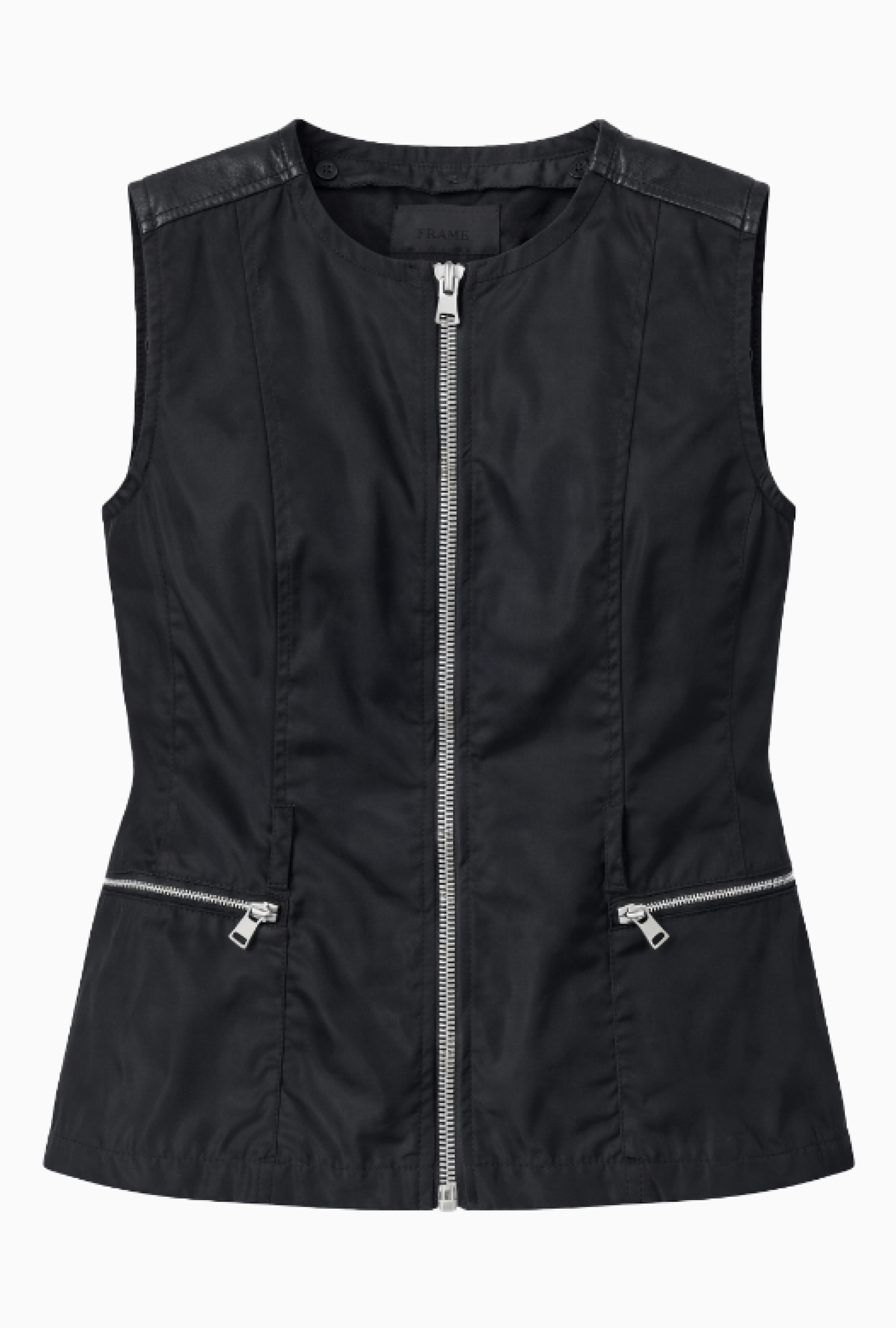 Gilet Prada Zippé Technique Noir Circa 1994