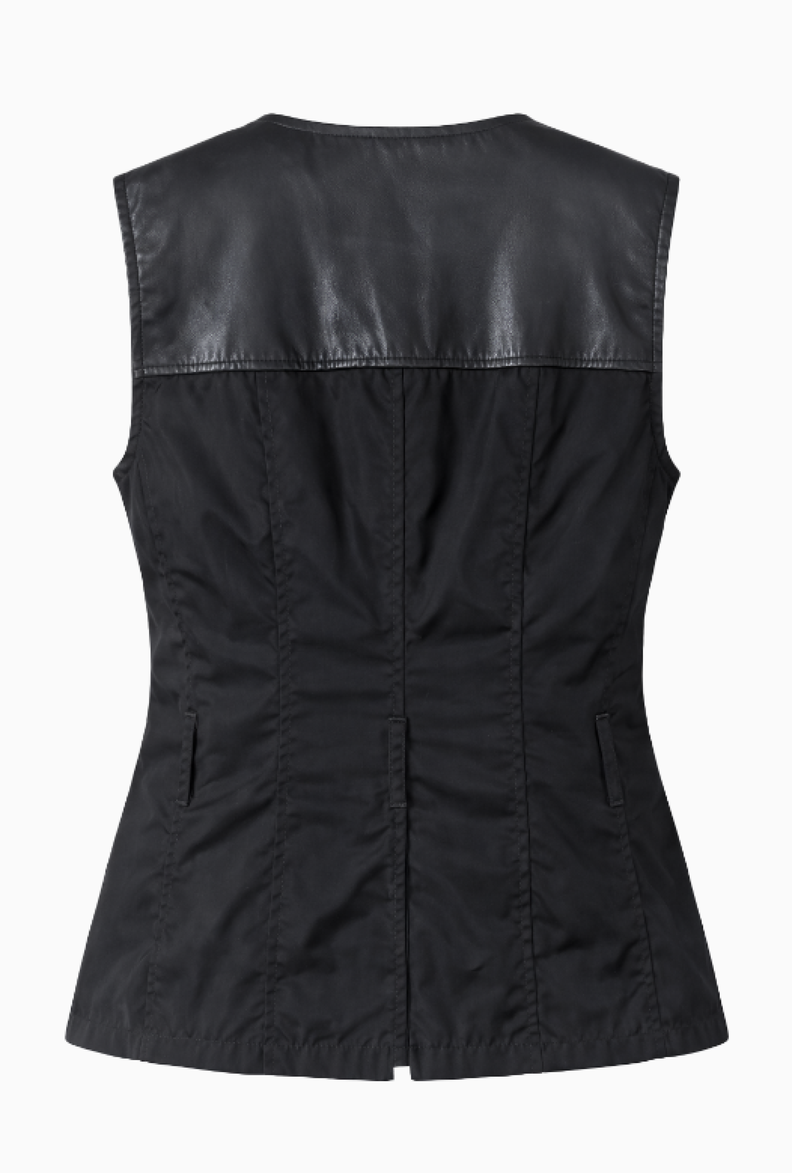 Gilet Prada Zippé Technique Noir Circa 1994