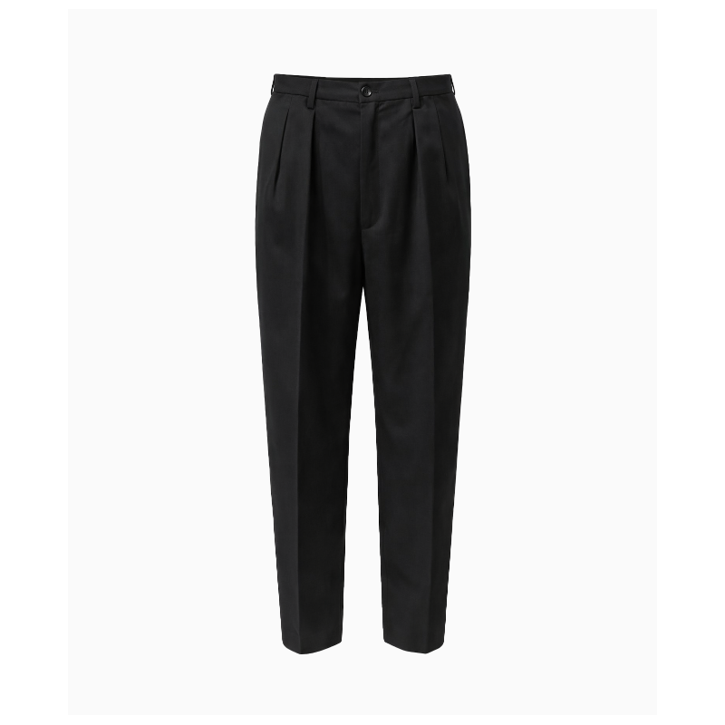 Pantalon Yves Saint Laurent Plissé Noir FW1997