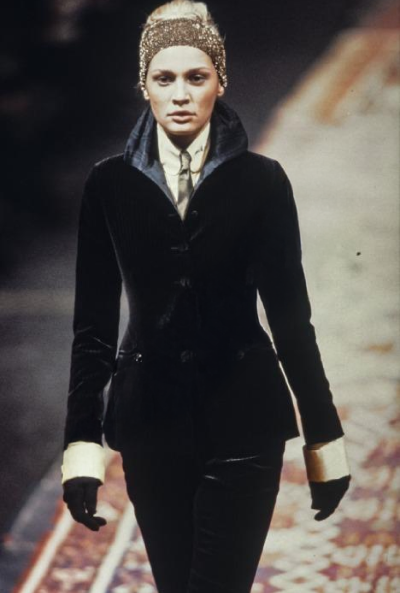 Veste Roméo Gigli Velours Nuit Fall1989