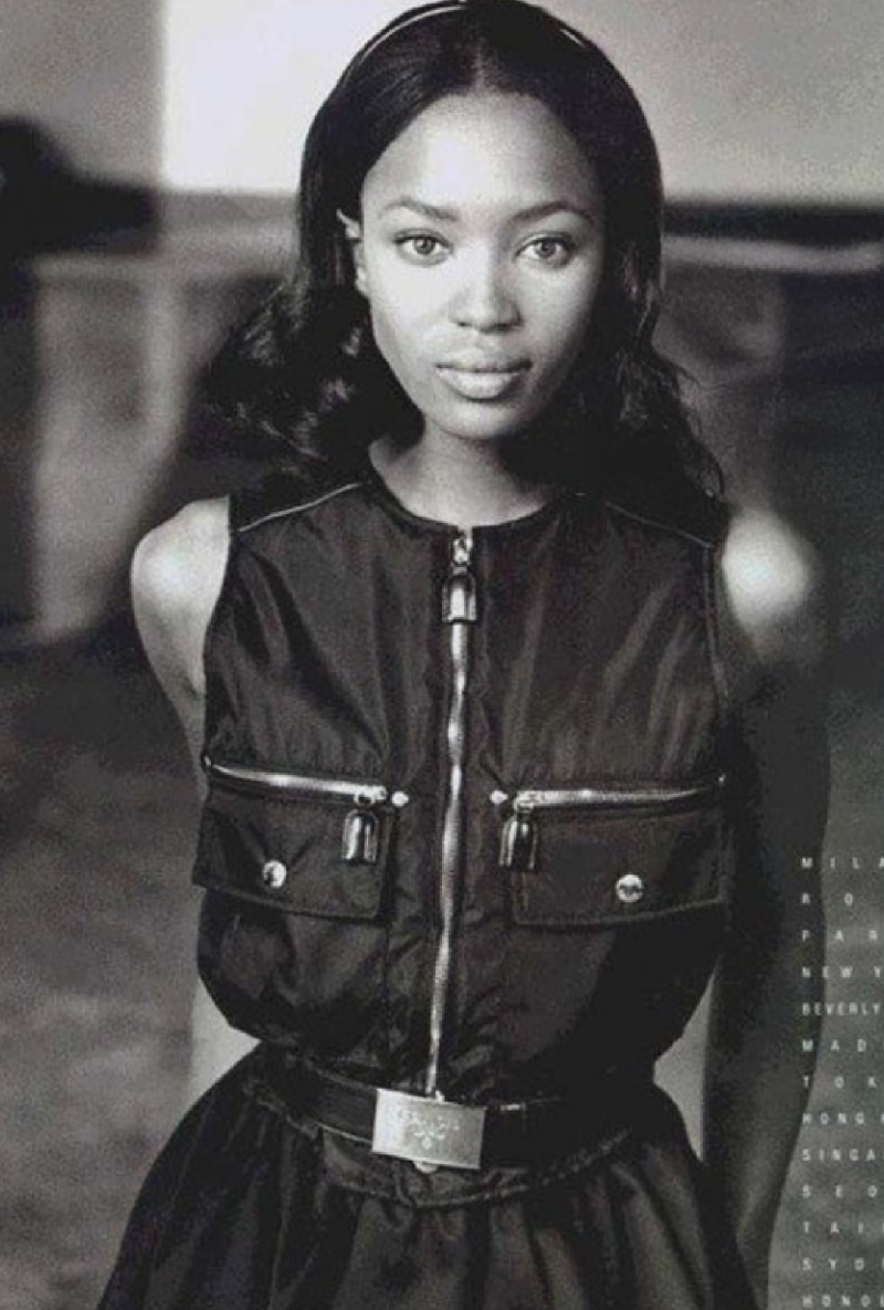 Gilet Prada Zippé Technique Noir Circa 1994