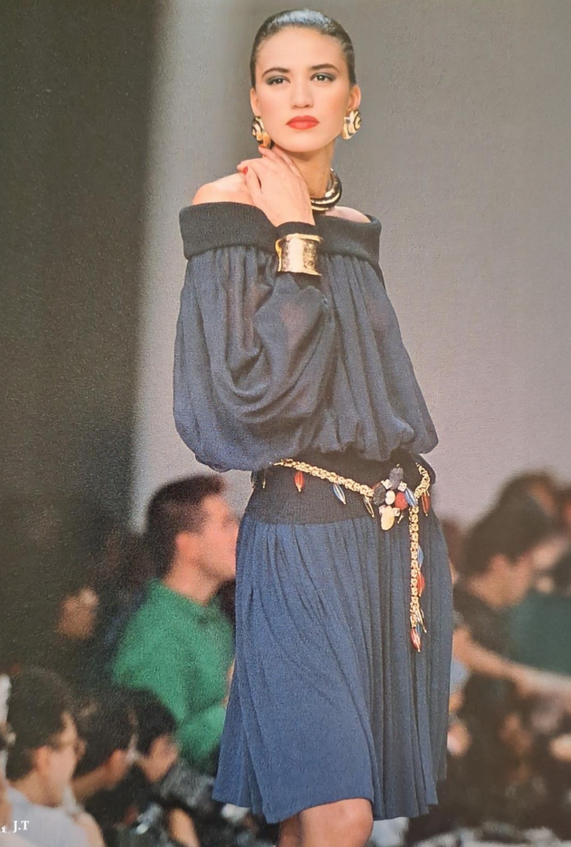 Top Yves Saint Laurent Mousseline Noire