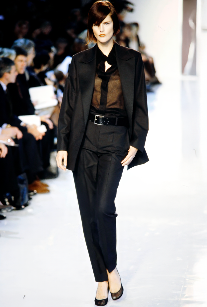 Veste Yves Saint Laurent Blazer Noir Classique Structuré FW2000