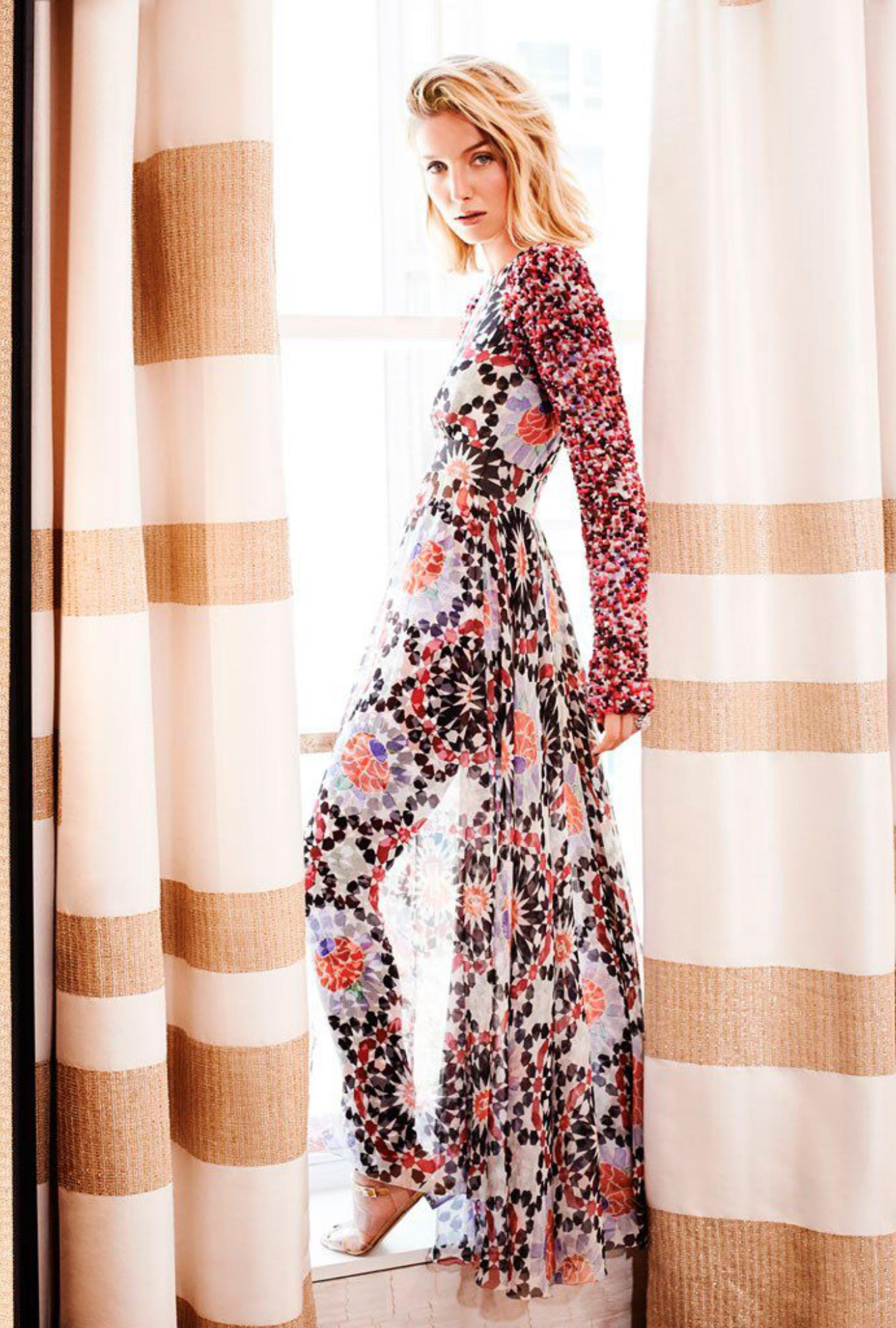 Robe Chanel Mousseline Imprimée Resort 2015