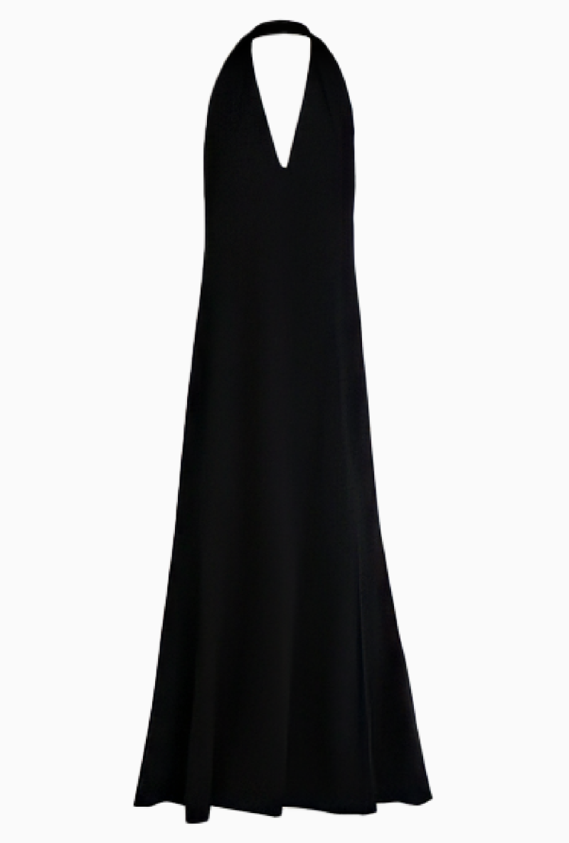 Robe Max Mara Long Halter Noir