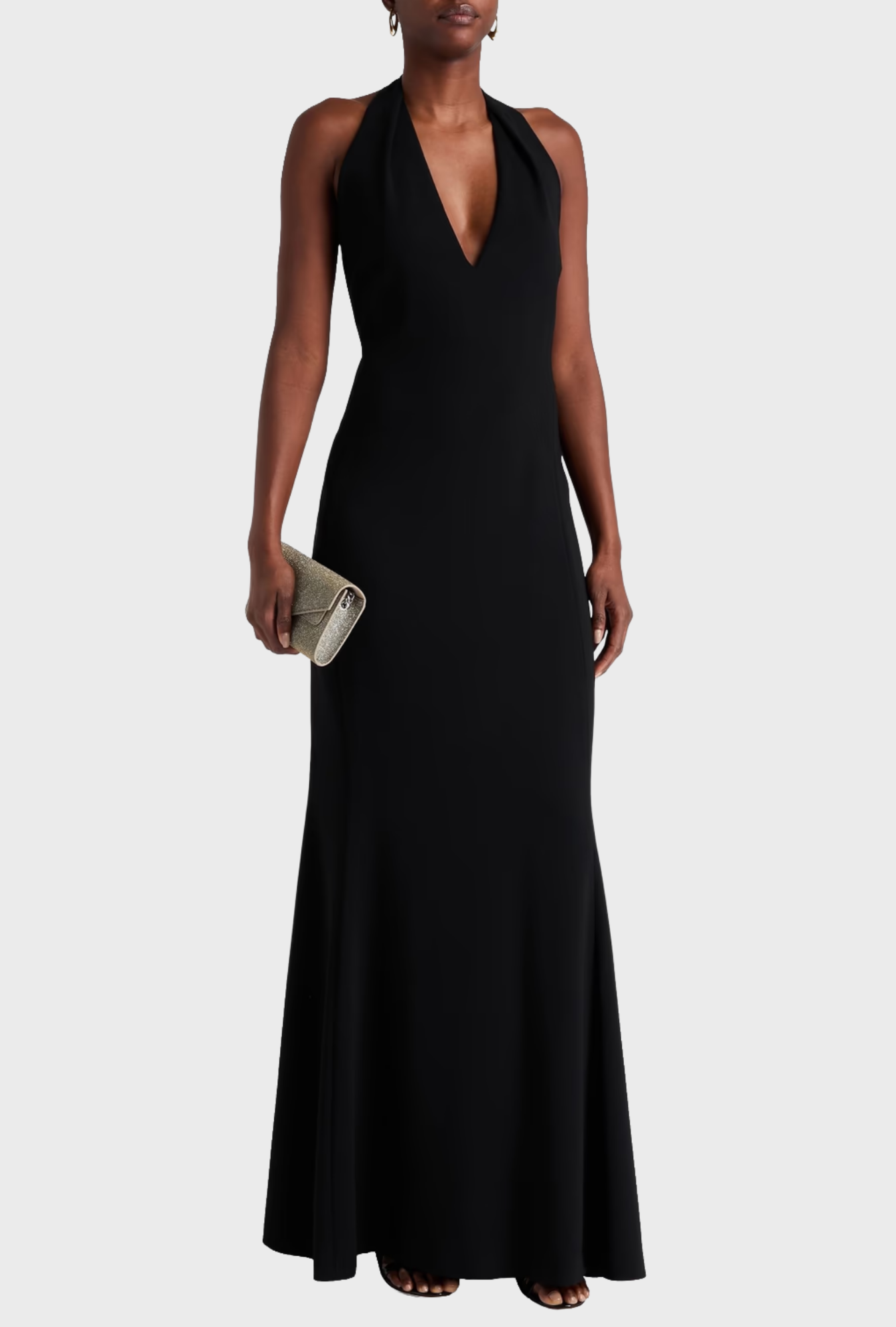 Robe Max Mara Long Halter Noir