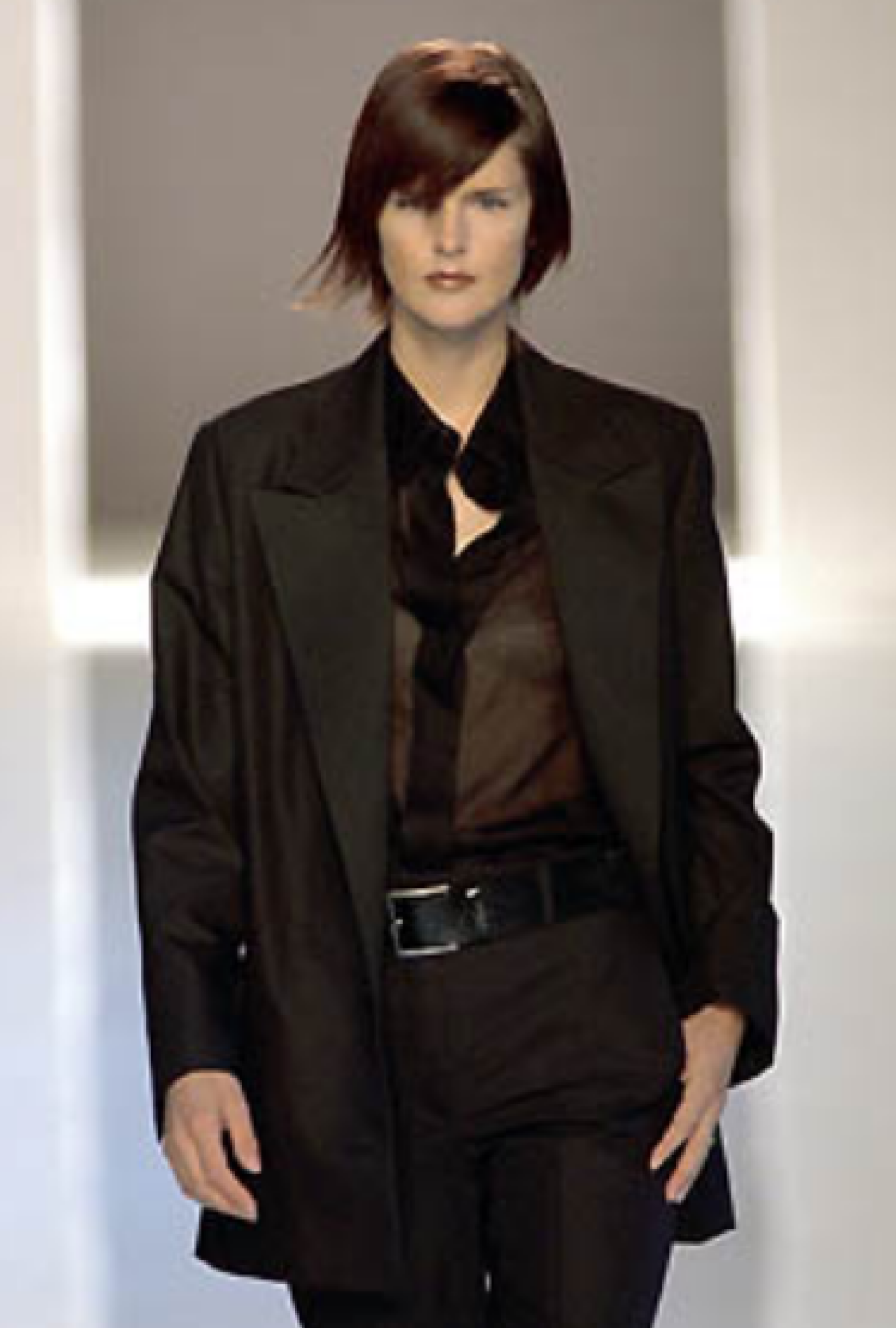 Veste Yves Saint Laurent Blazer Noir Classique Structuré FW2000