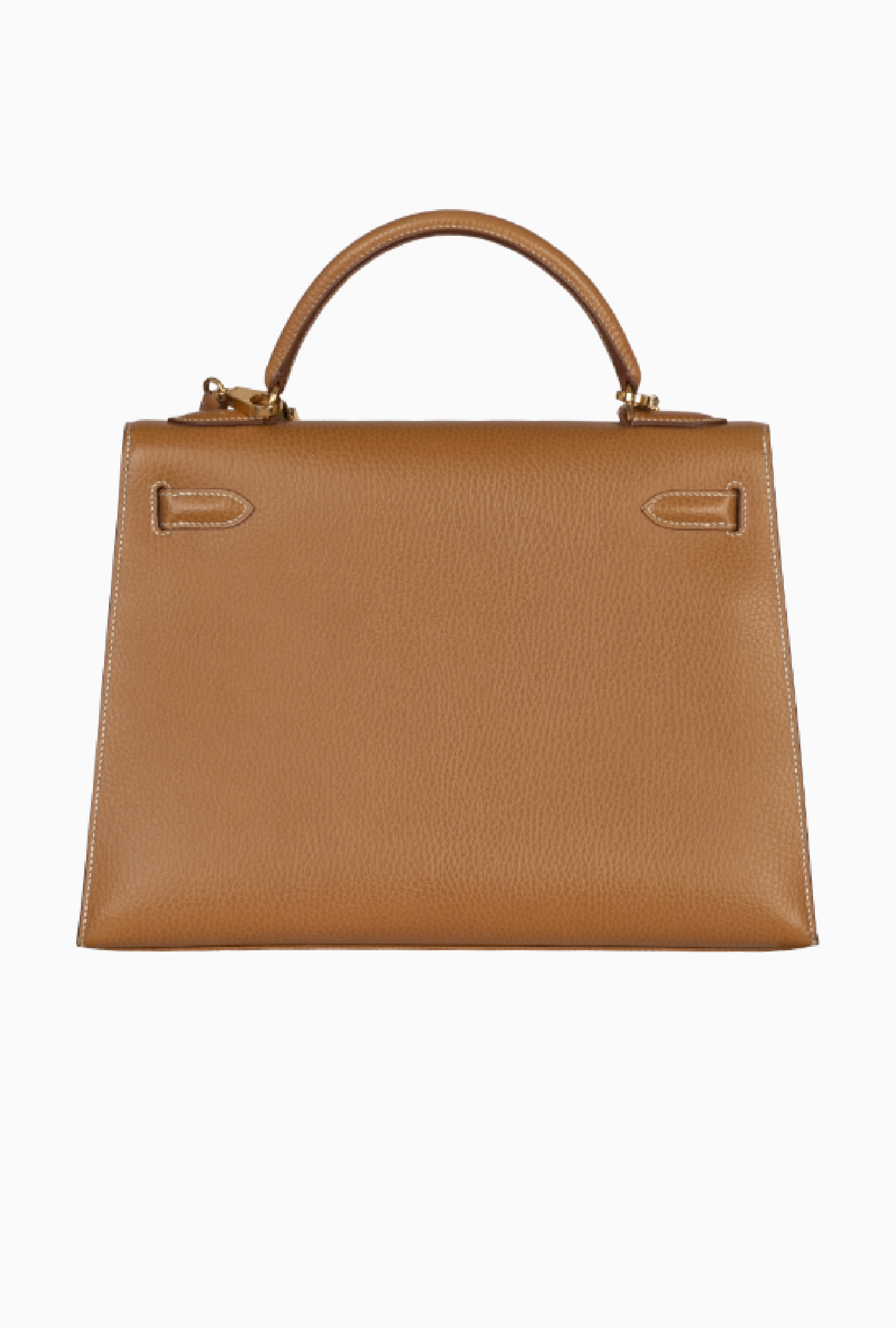 Sac Hermes à main Hermès Kelly 32 cm en cuir Courchevel gold