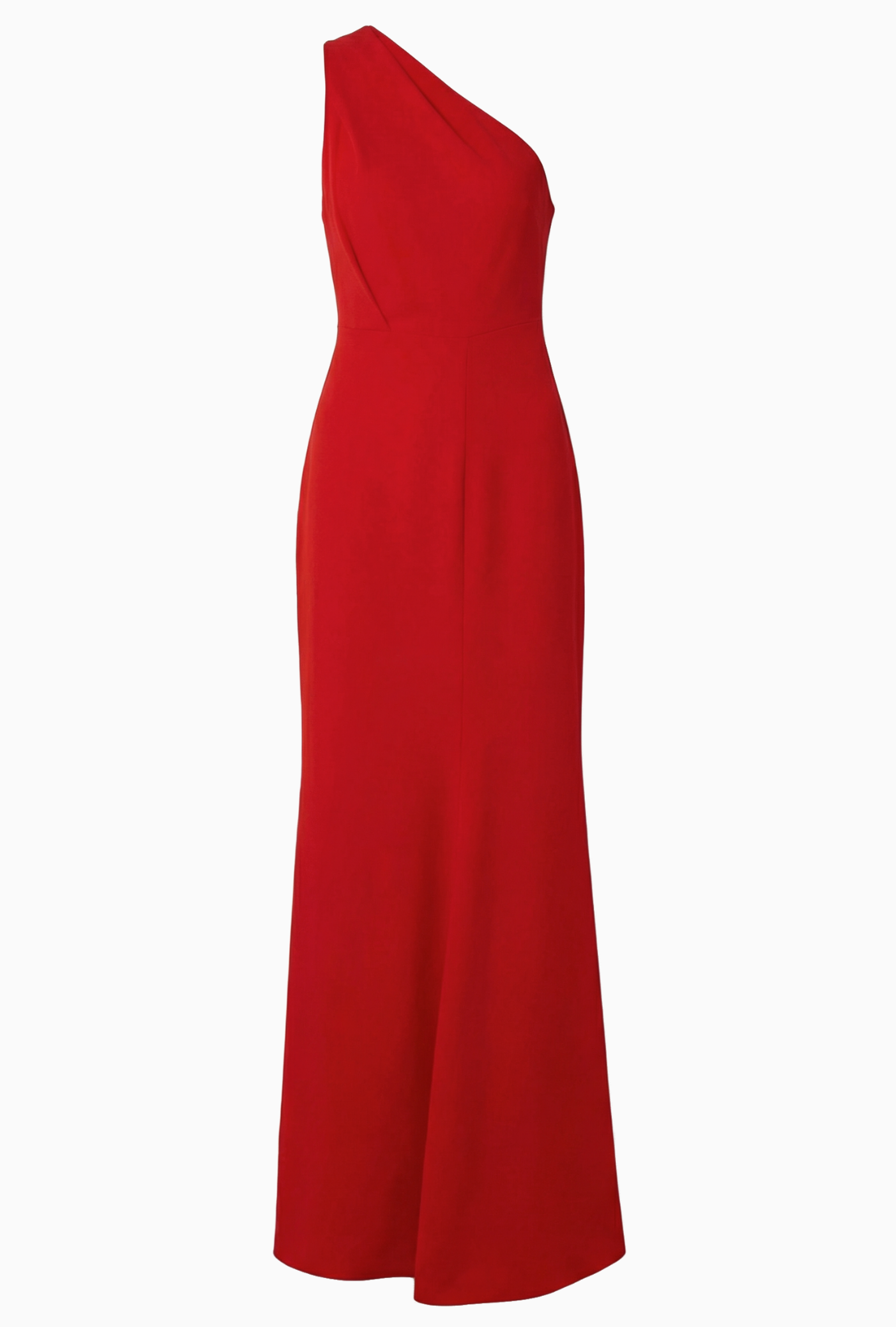 Robe Valentino One-shoulder Rouge
