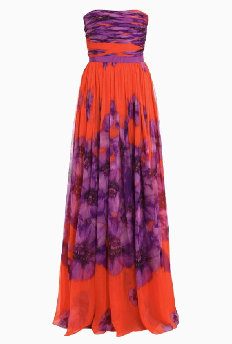 Robe Giambattista Valli Bustier Floral 2012