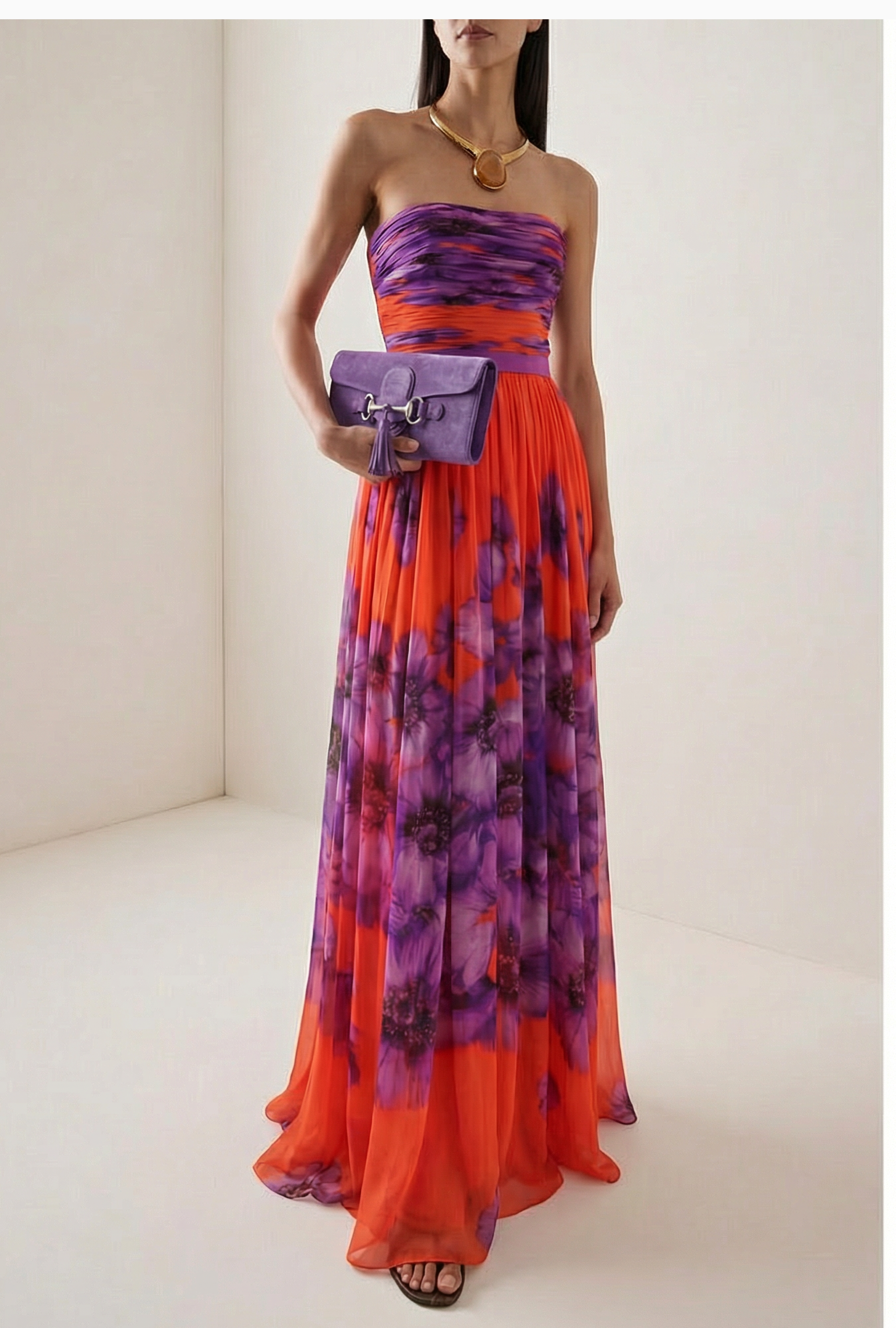 Robe Giambattista Valli Bustier Floral 2012