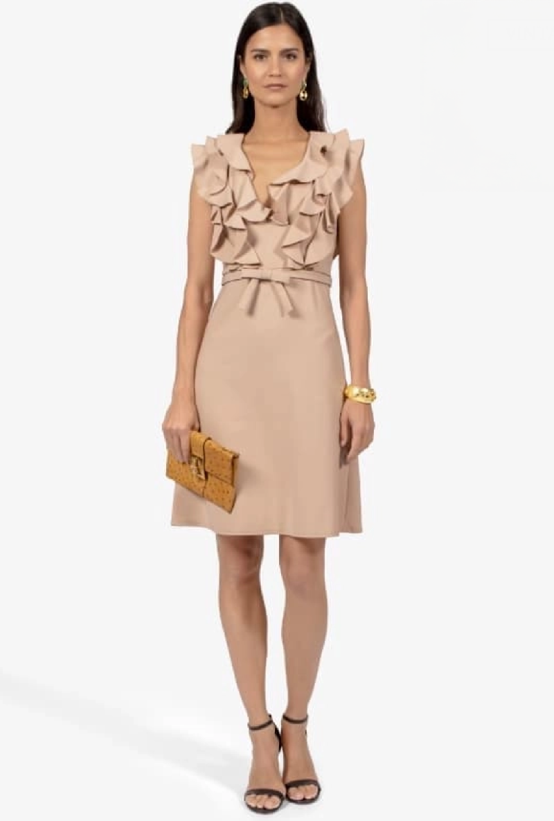 Robe Valentino Champagne Gather