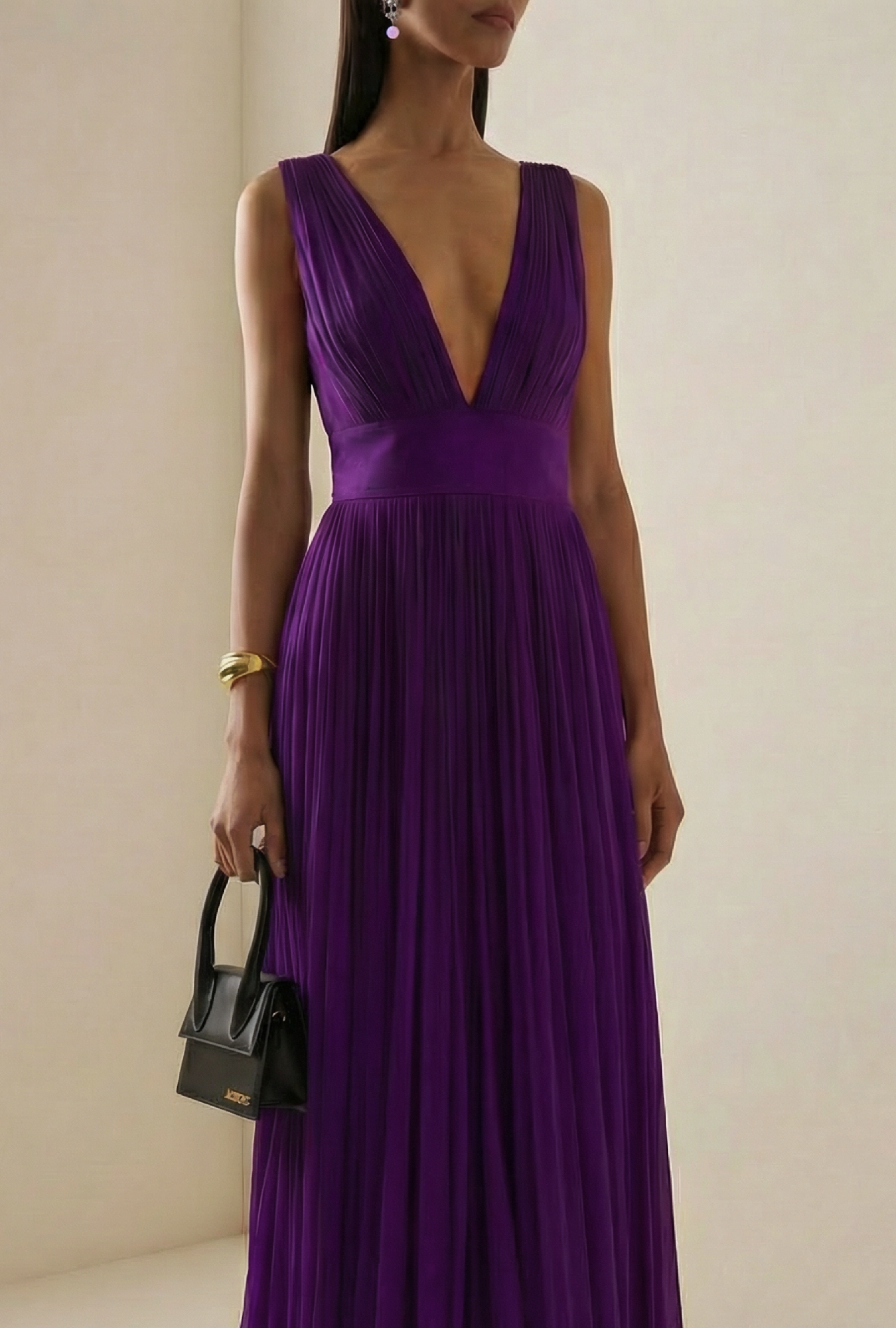 Robe Elie Saab Plissé Orchidée SS2008