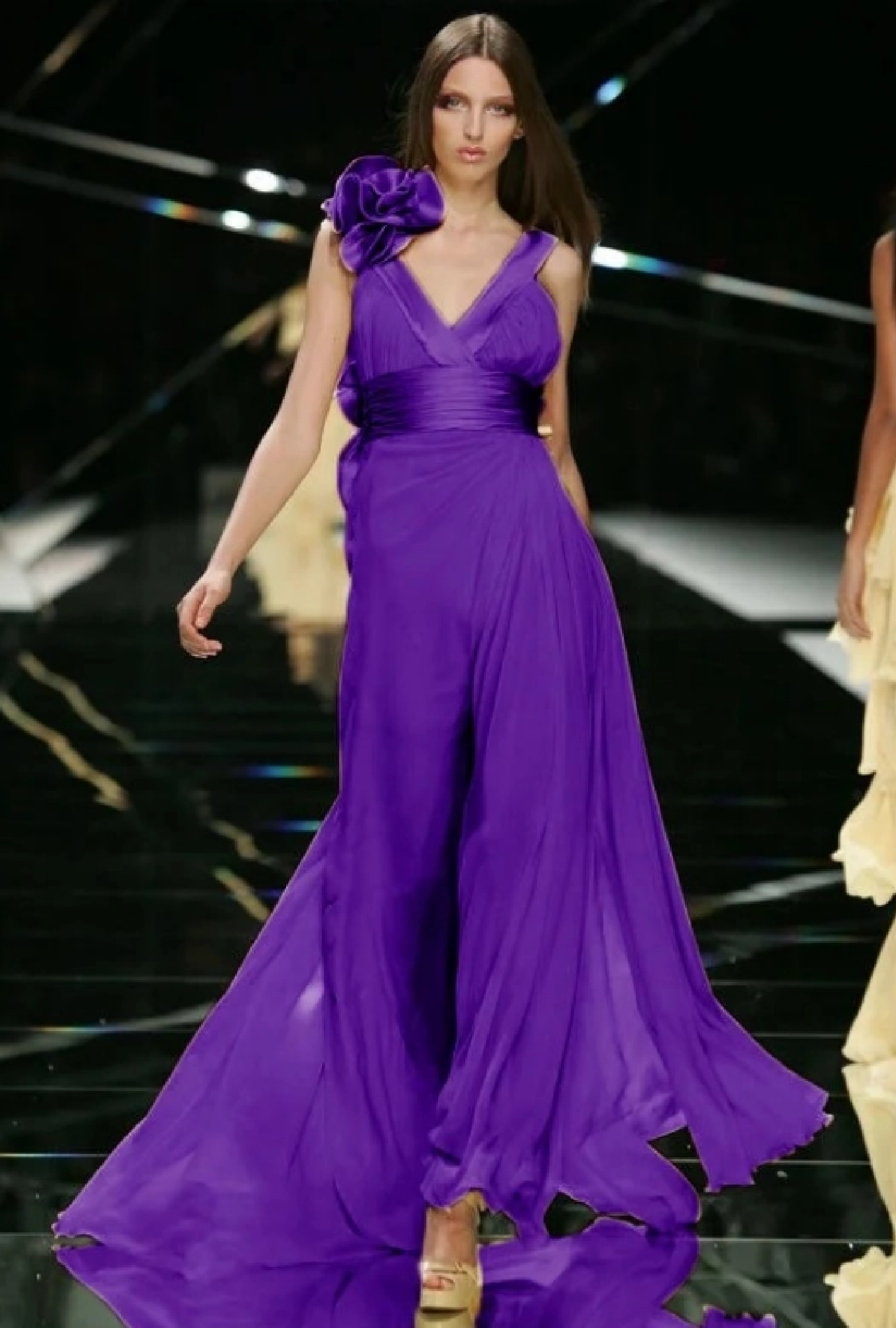 Robe Elie Saab Plissé Orchidée SS2008